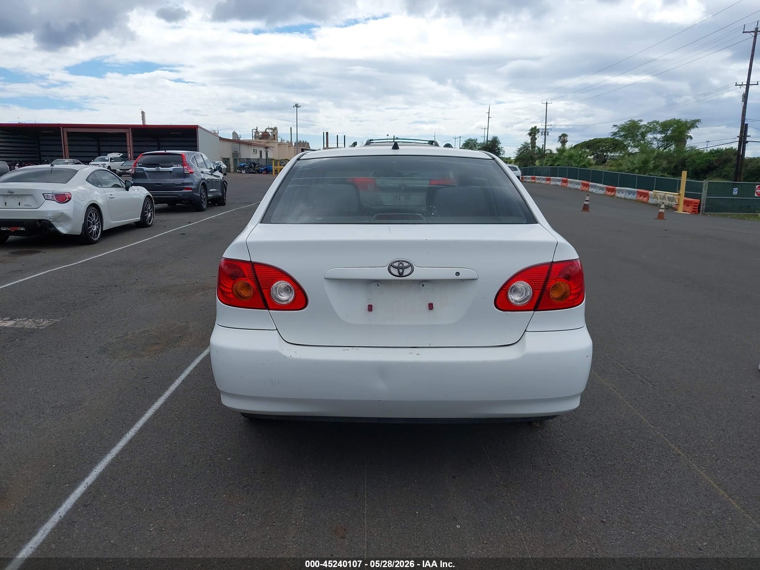 2003 Toyota Corolla   White vin: 1NXBR3HEX3D075099