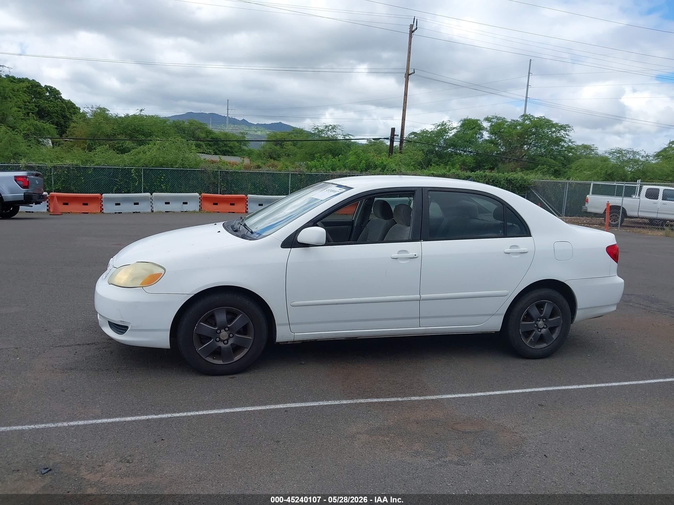 2003 Toyota Corolla   White vin: 1NXBR3HEX3D075099