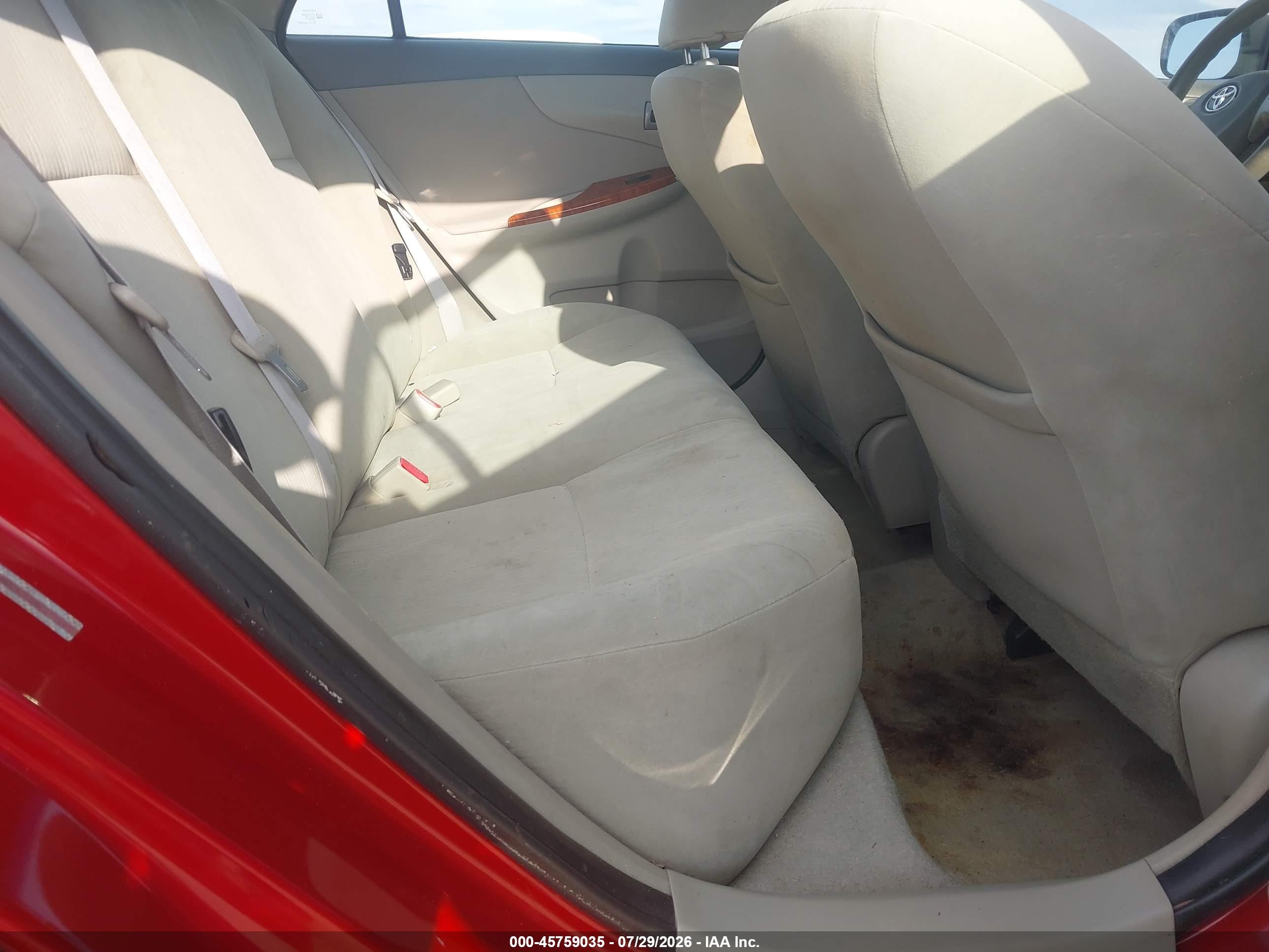 2009 Toyota Corolla Xle Красный vin: 1NXBU40E09Z015180