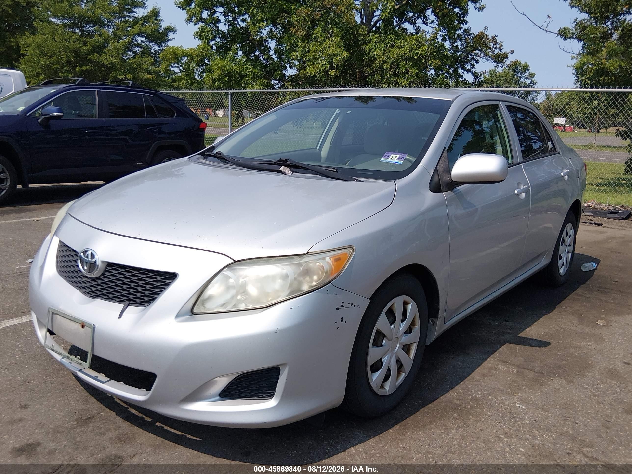 2009 Toyota Corolla Le Gray vin: 1NXBU40E09Z018404
