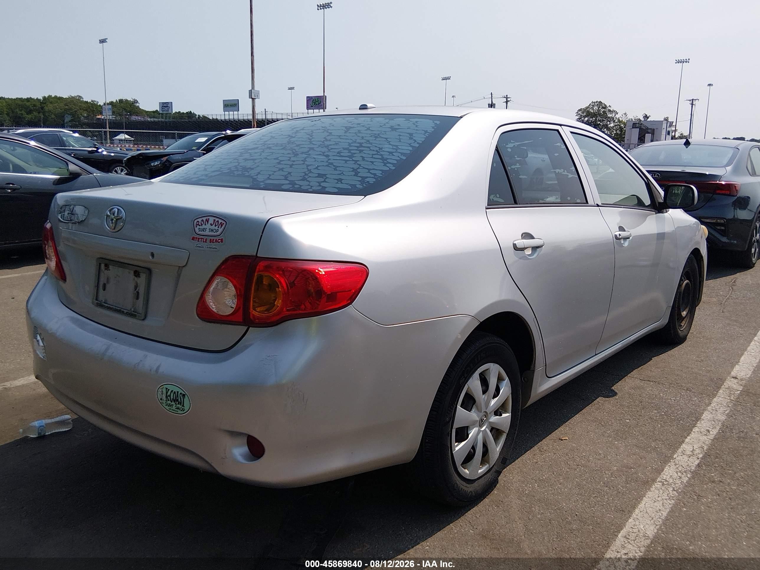 2009 Toyota Corolla Le Gray vin: 1NXBU40E09Z018404