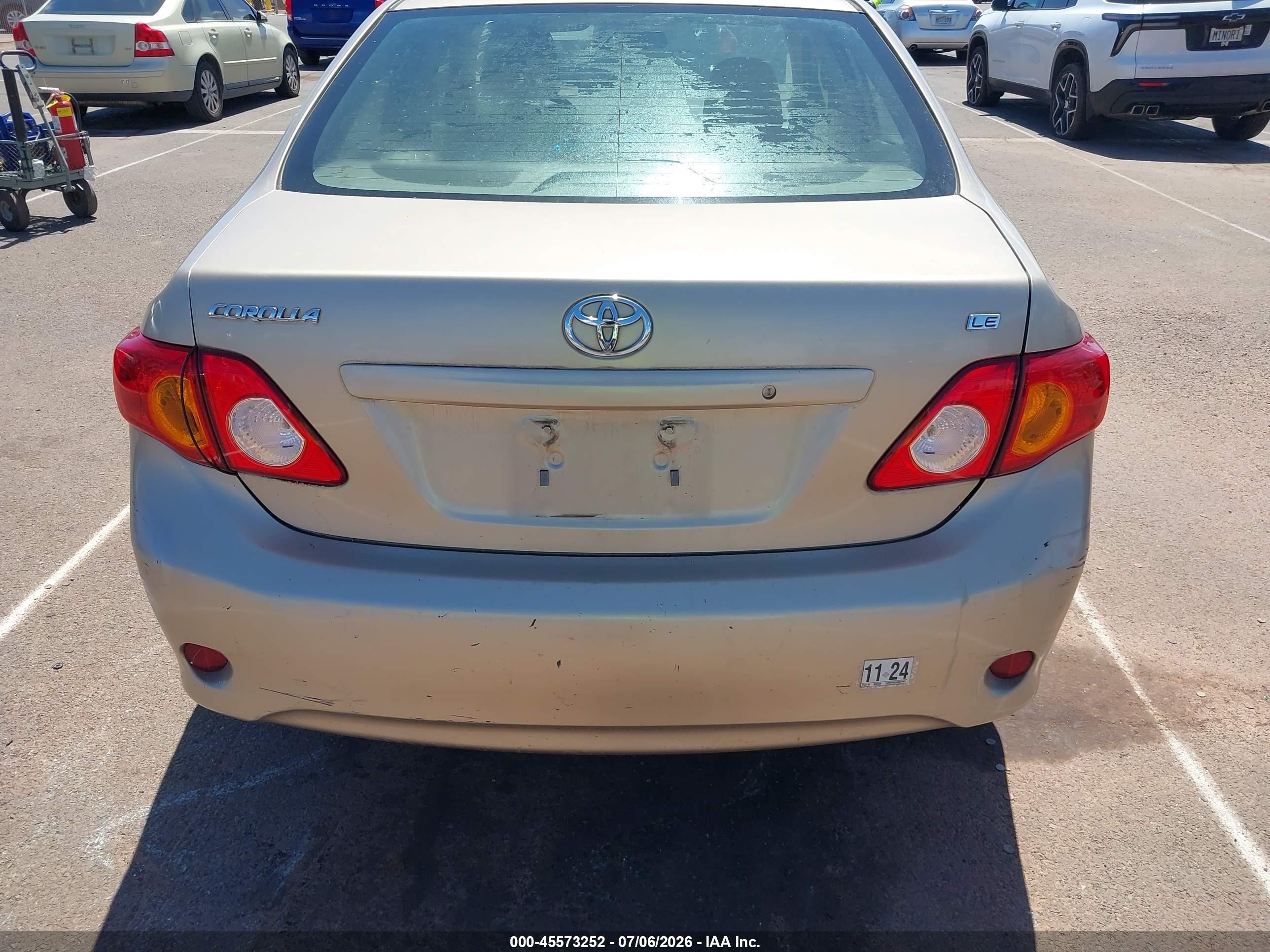 2009 Toyota Corolla Le/s/xle Gold vin: 1NXBU40E09Z027801