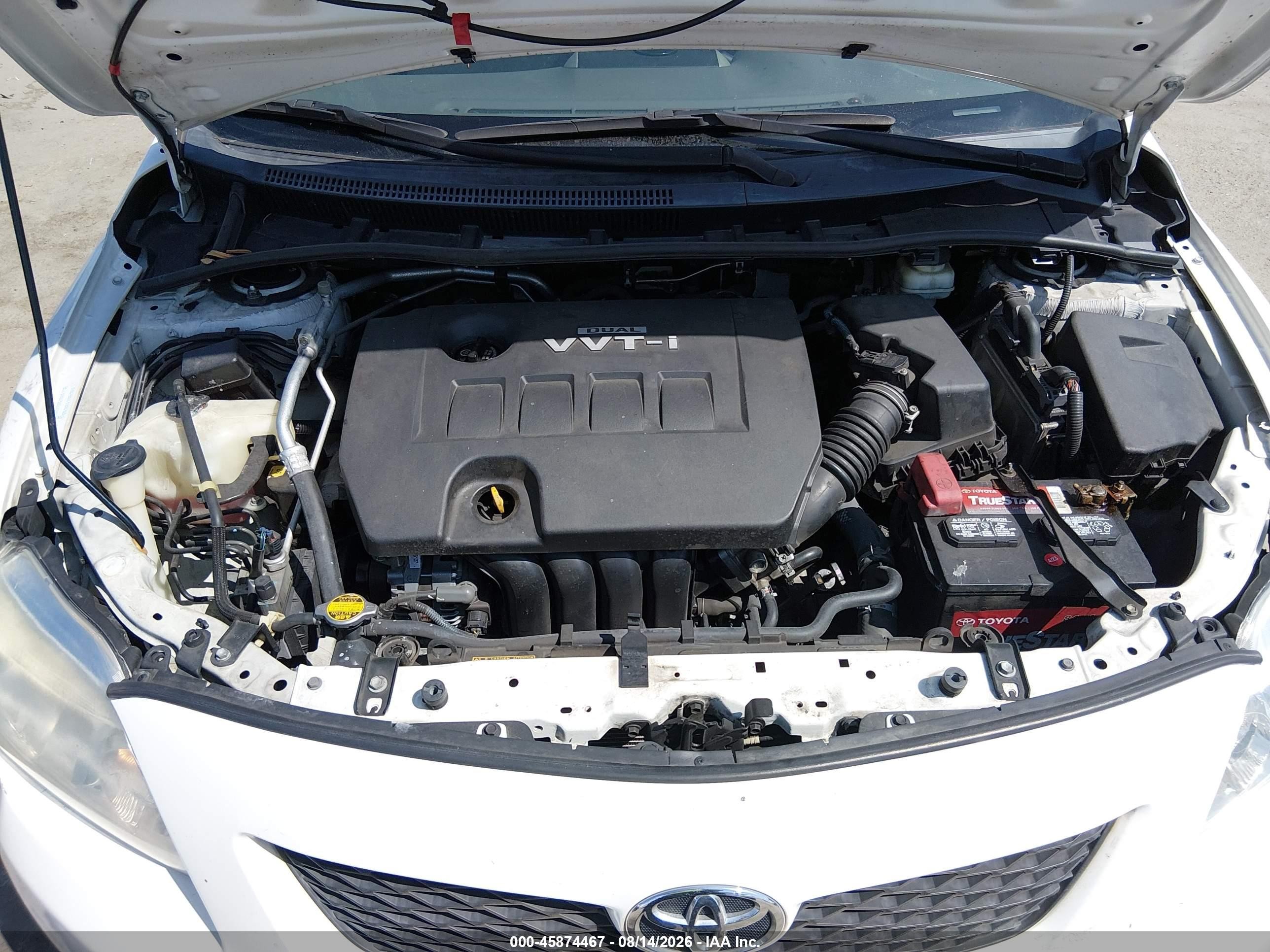 2009 Toyota Corolla   Белый vin: 1NXBU40E09Z031105