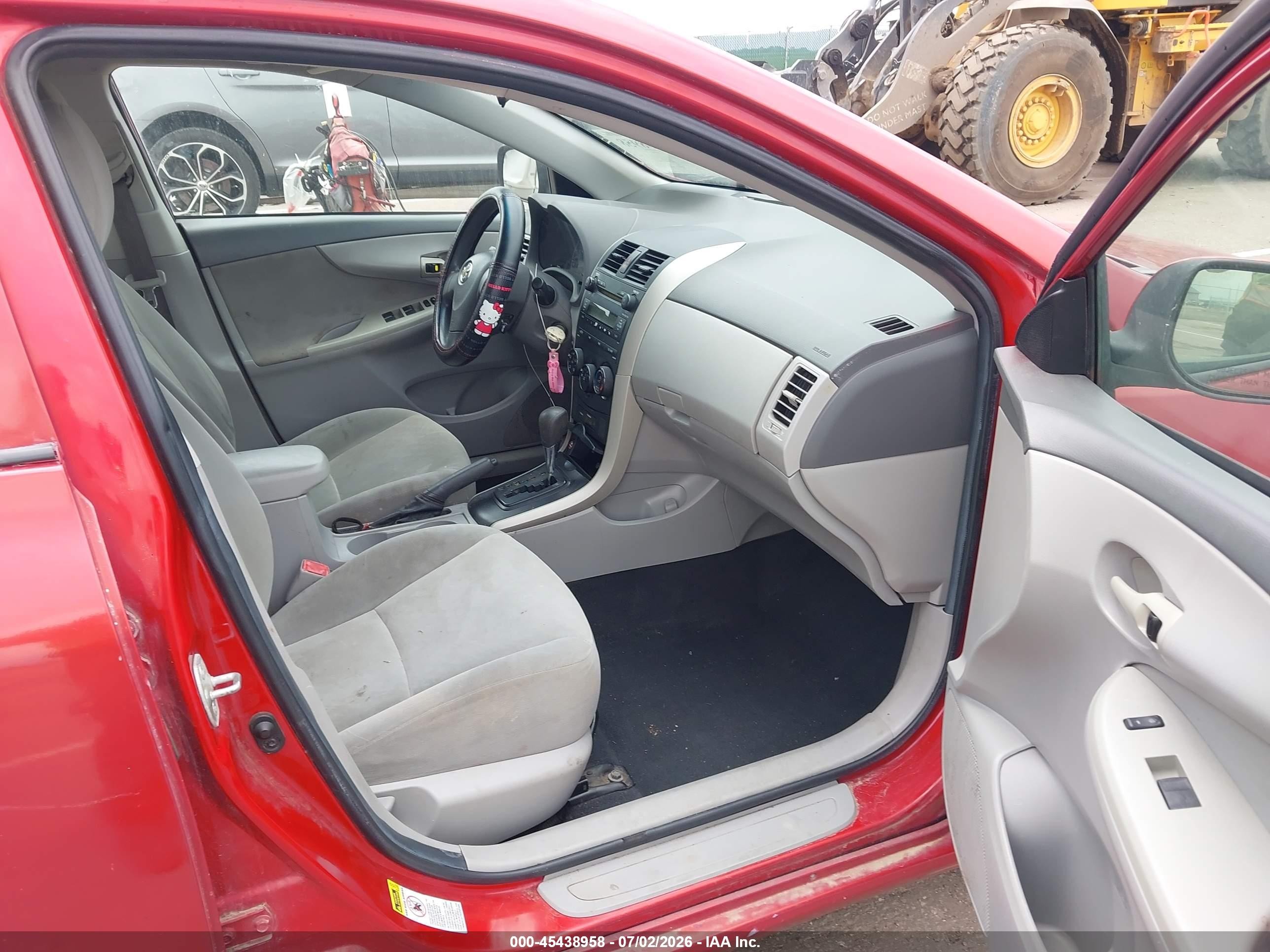 2009 Toyota Corolla Le Red vin: 1NXBU40E09Z036191