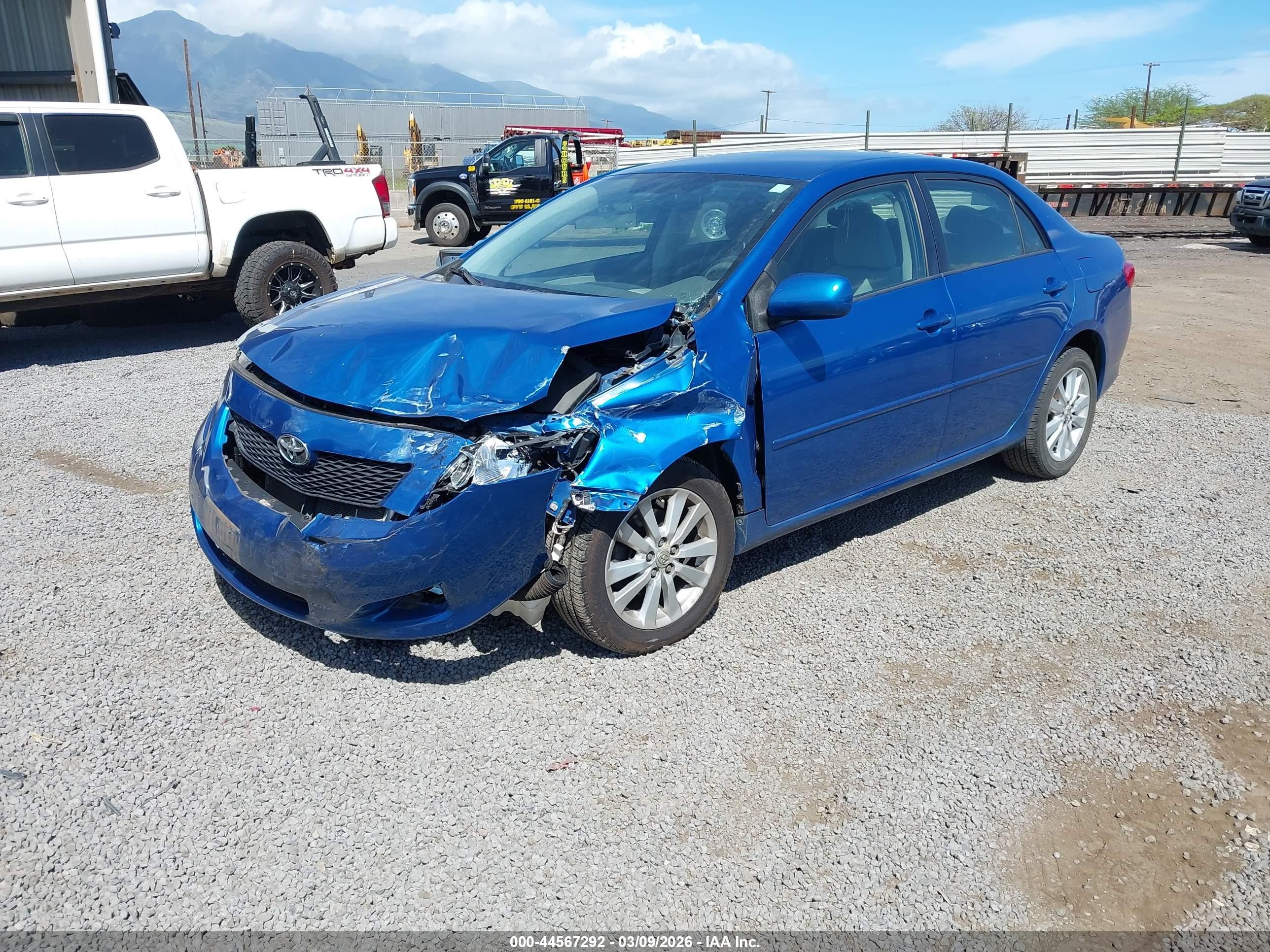 2009 Toyota Corolla Le Blue vin: 1NXBU40E09Z046817