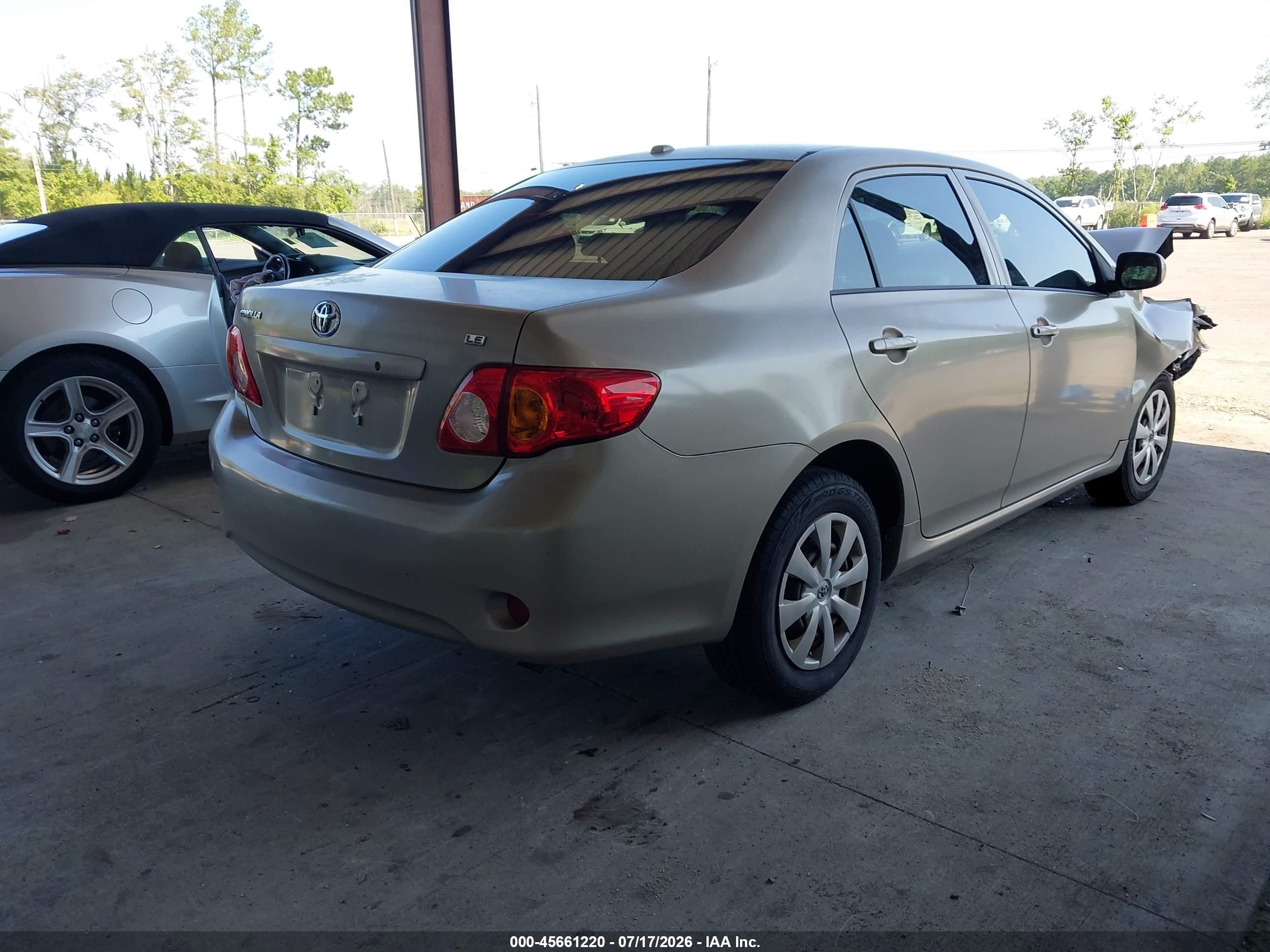 2009 Toyota Corolla Le Tan vin: 1NXBU40E09Z050558