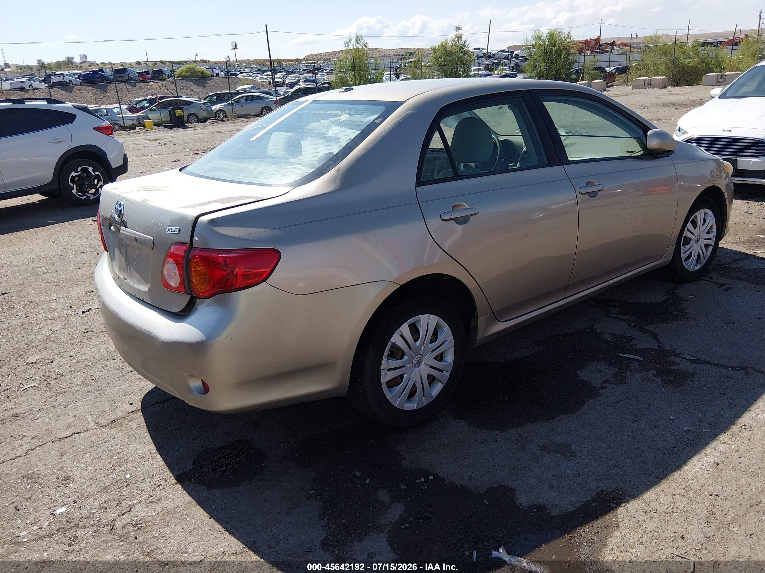 2009 Toyota Corolla Xle Gold vin: 1NXBU40E09Z073550
