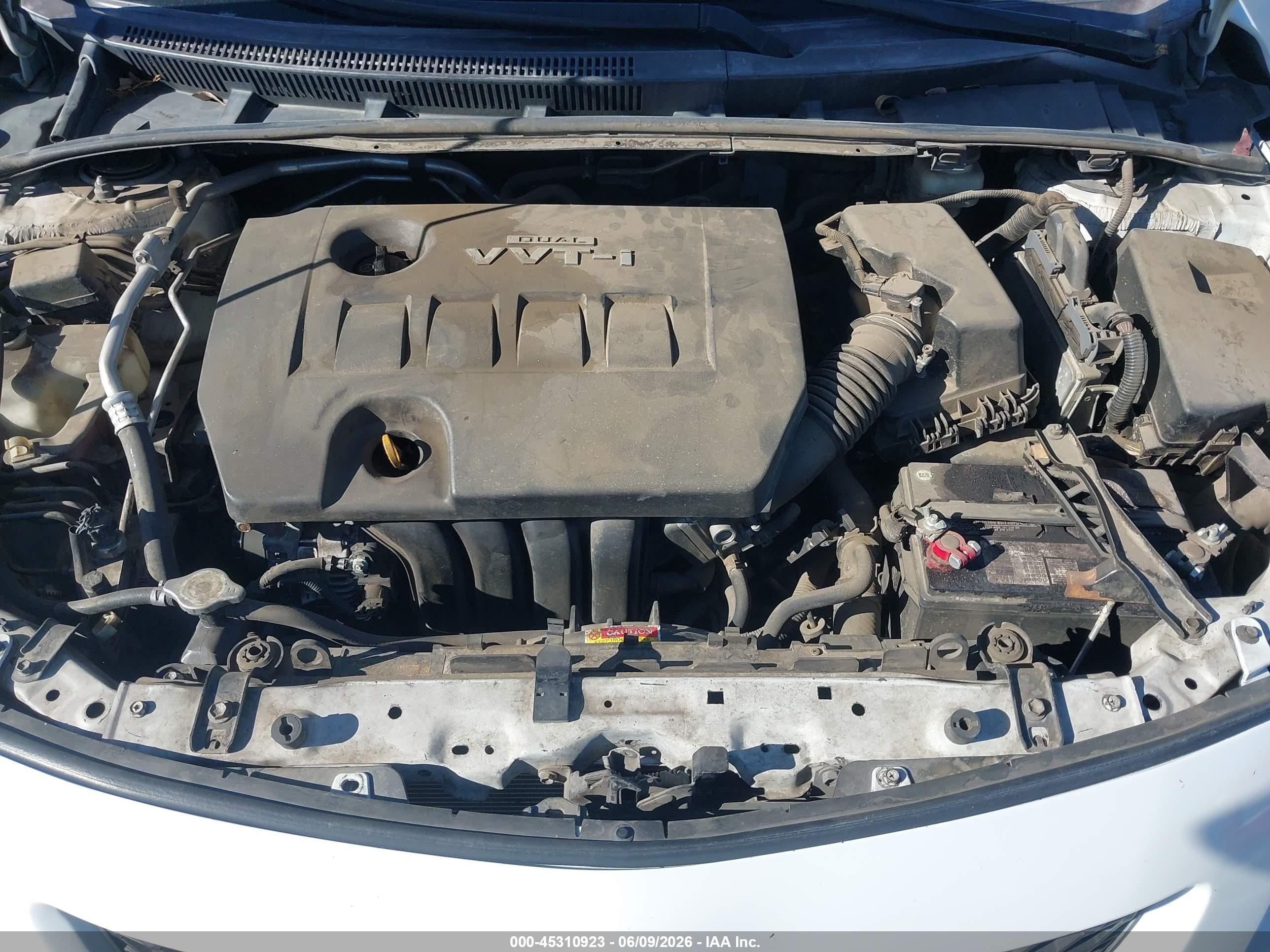2009 Toyota Corolla Le White vin: 1NXBU40E09Z079560
