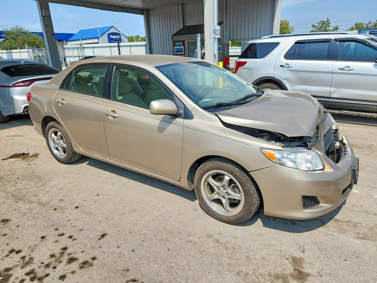 2009 Toyota Corolla Xle Beige vin: 1NXBU40E09Z104408
