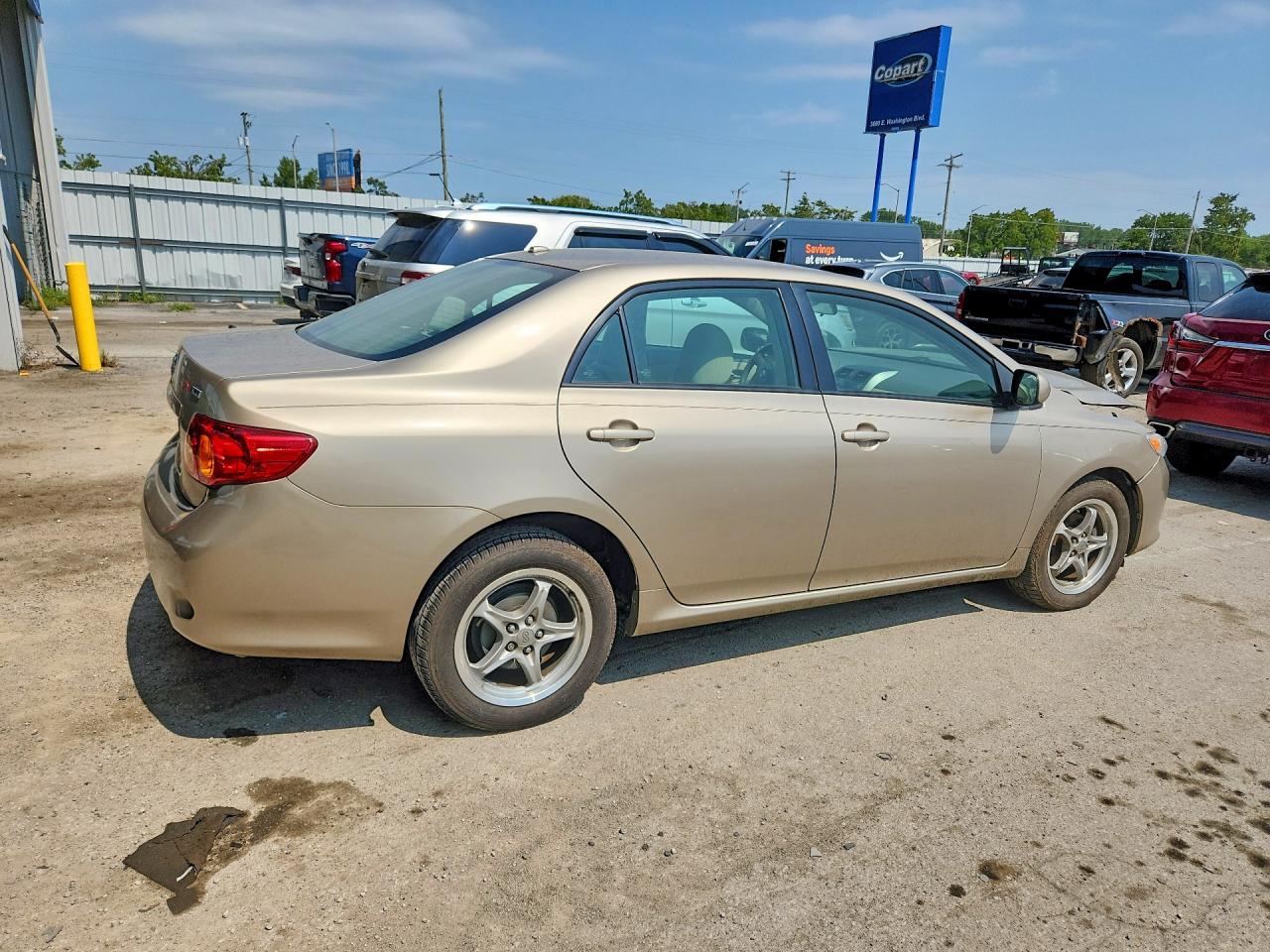 2009 Toyota Corolla Xle Beige vin: 1NXBU40E09Z104408