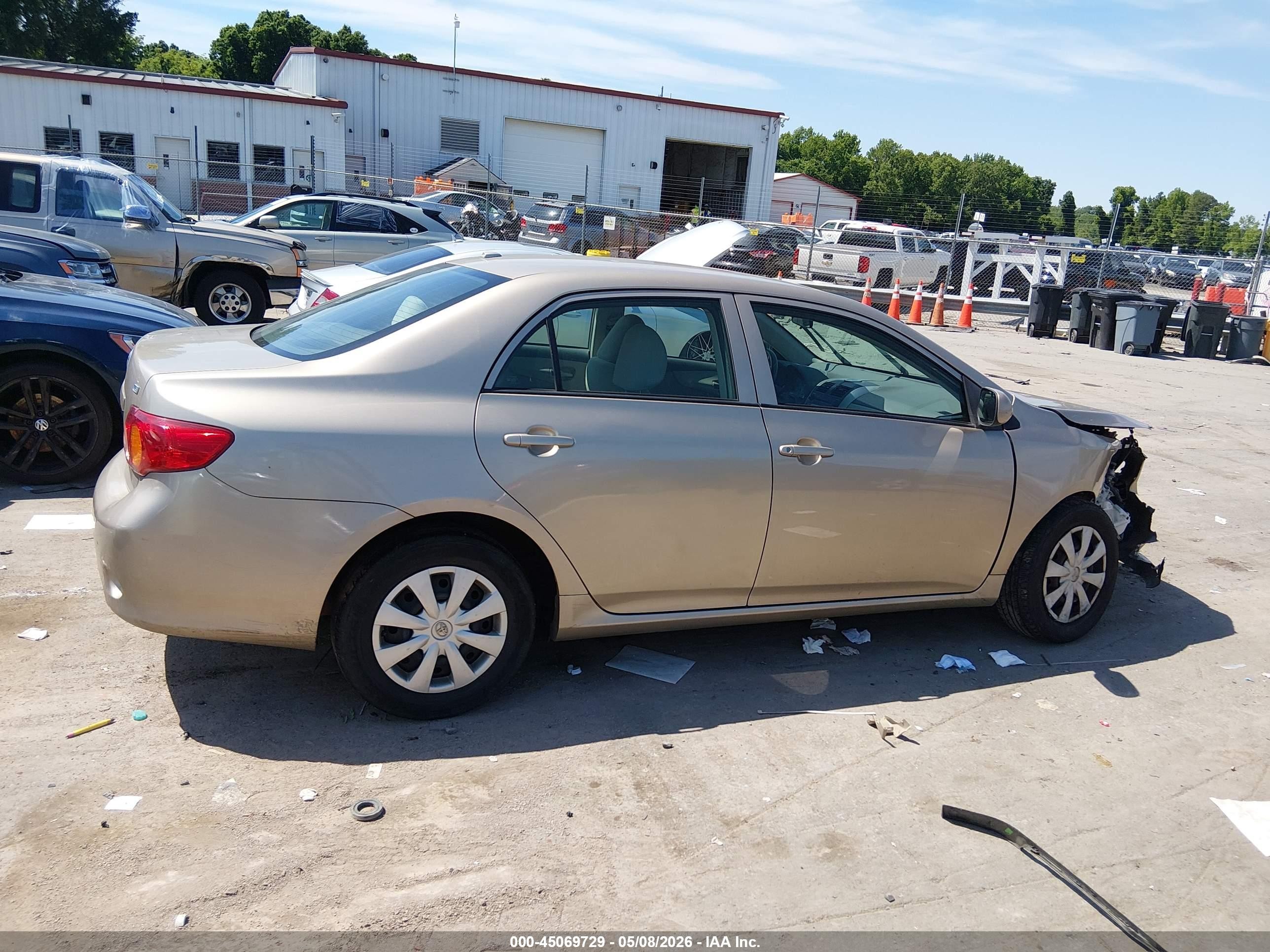 2009 Toyota Corolla Le Brown vin: 1NXBU40E09Z122066