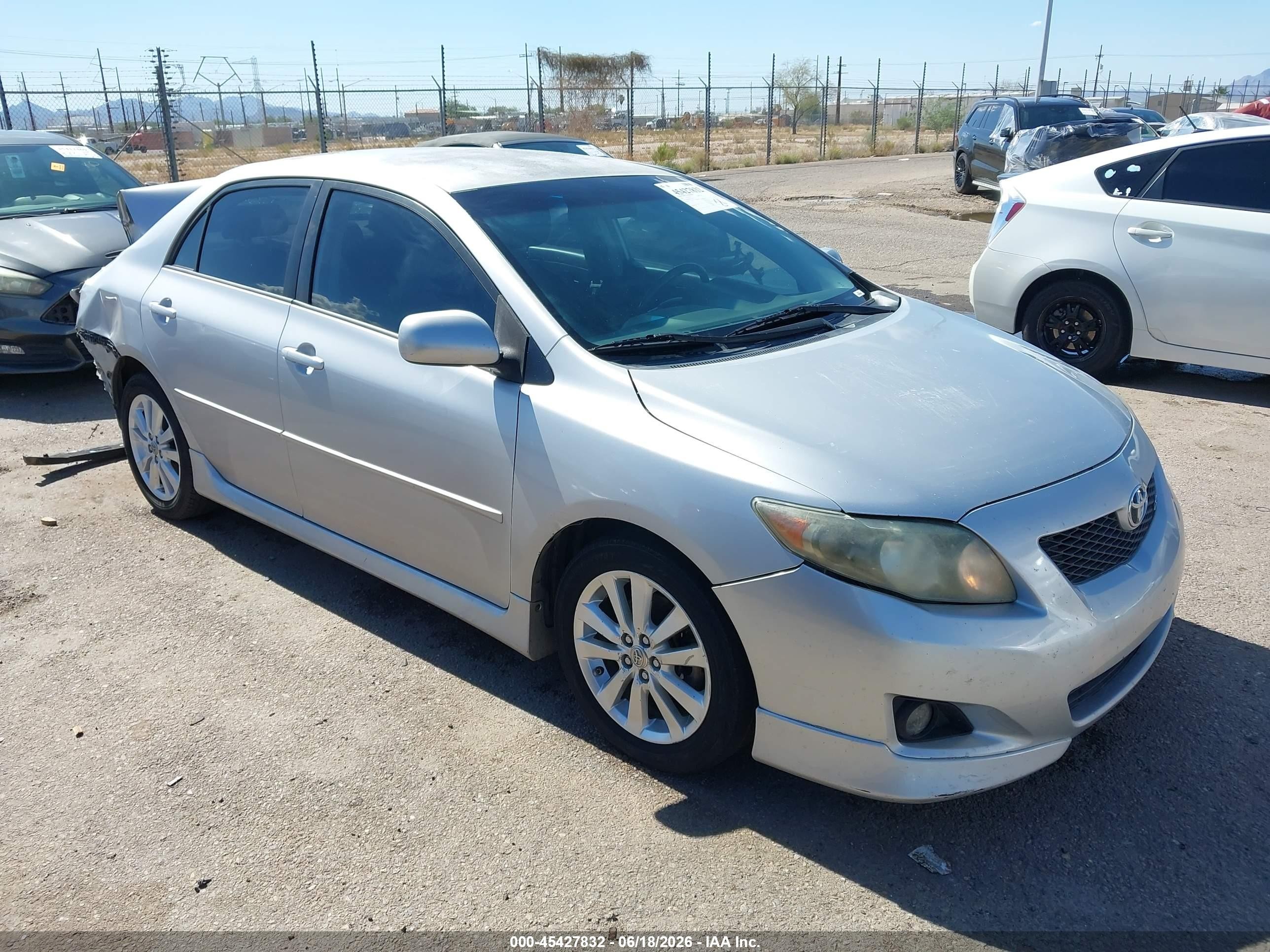 2009 Toyota Corolla S Silver vin: 1NXBU40E09Z122763