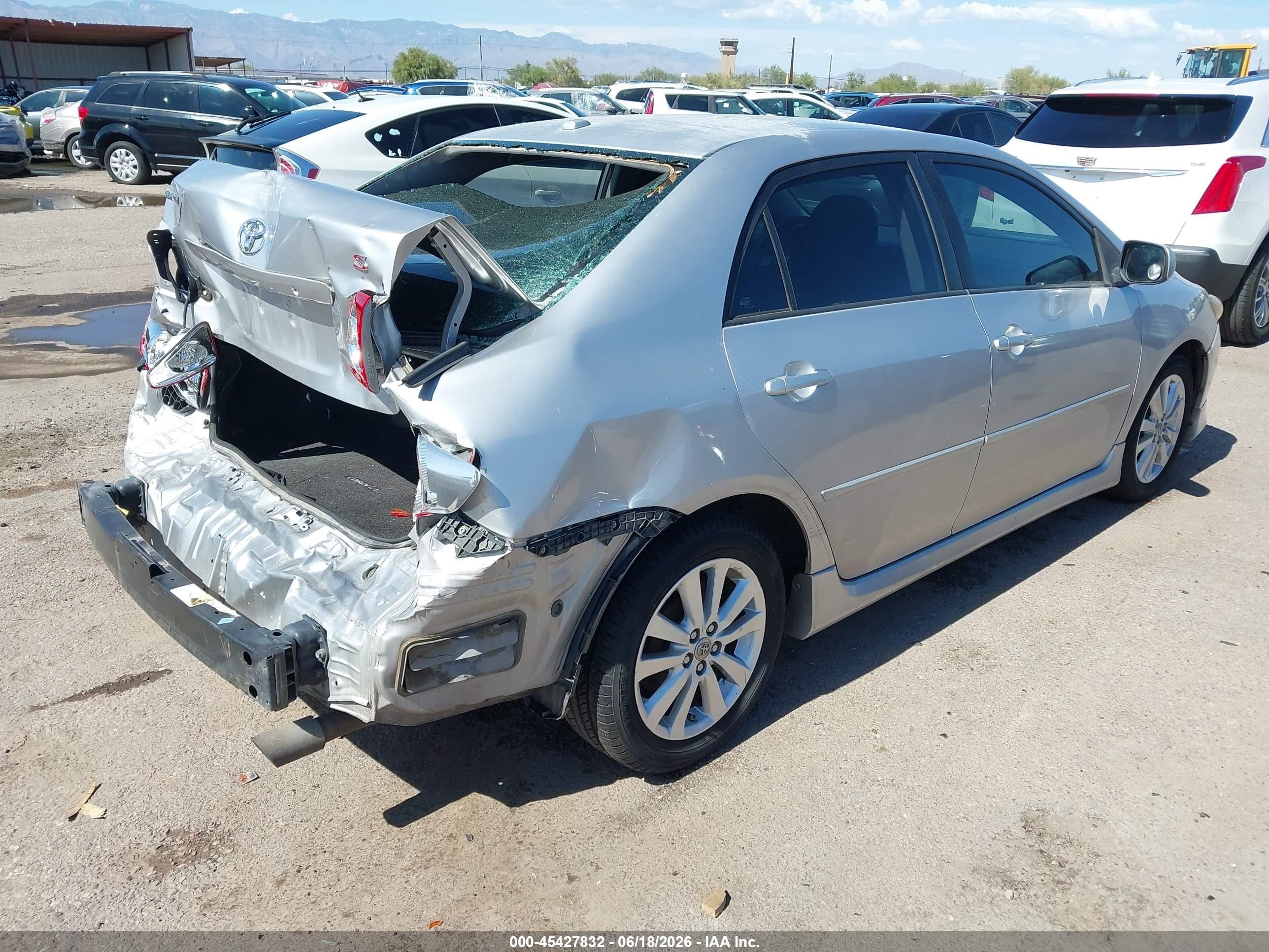 2009 Toyota Corolla S Серебряный vin: 1NXBU40E09Z122763