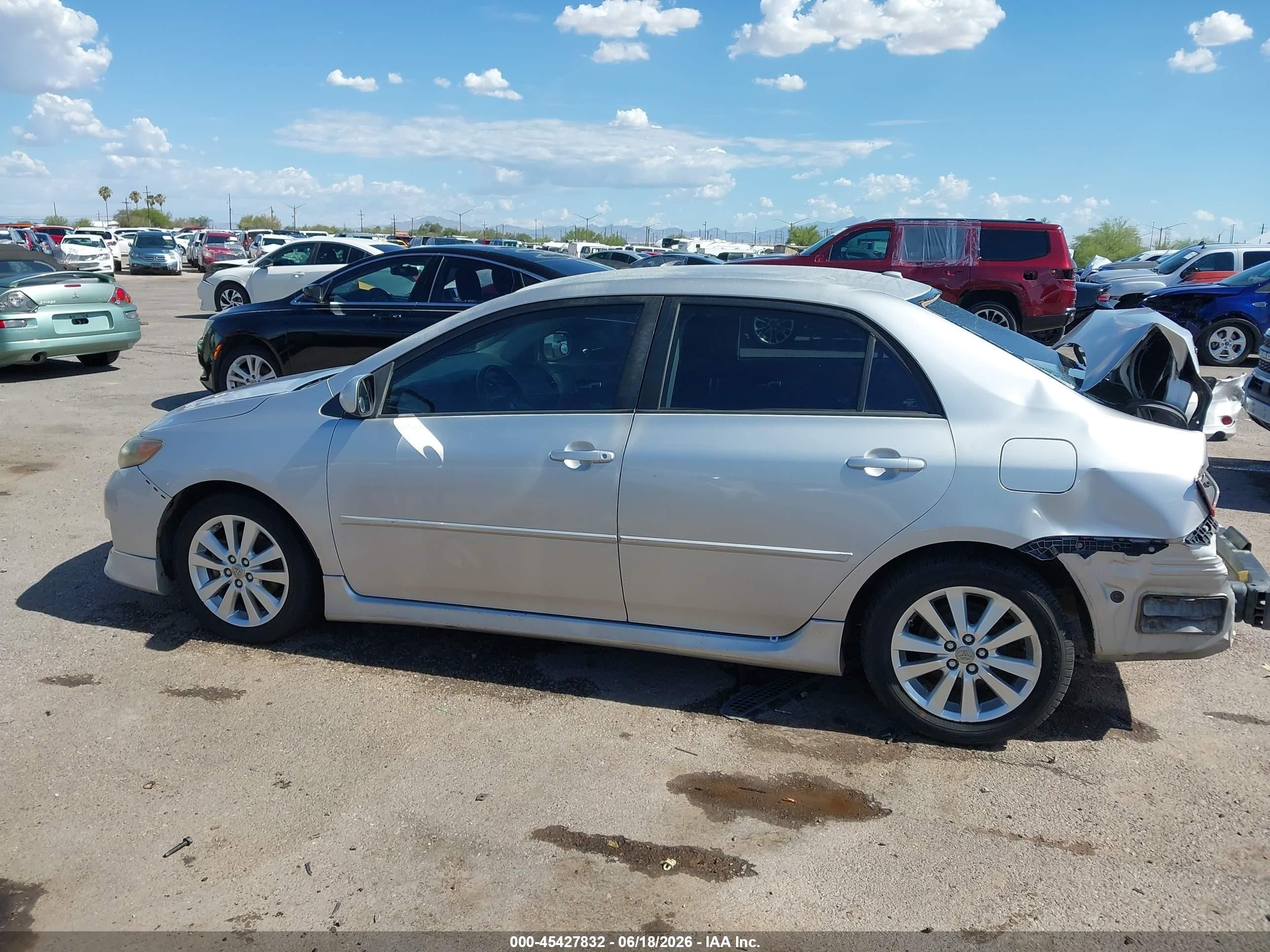 2009 Toyota Corolla S Серебряный vin: 1NXBU40E09Z122763