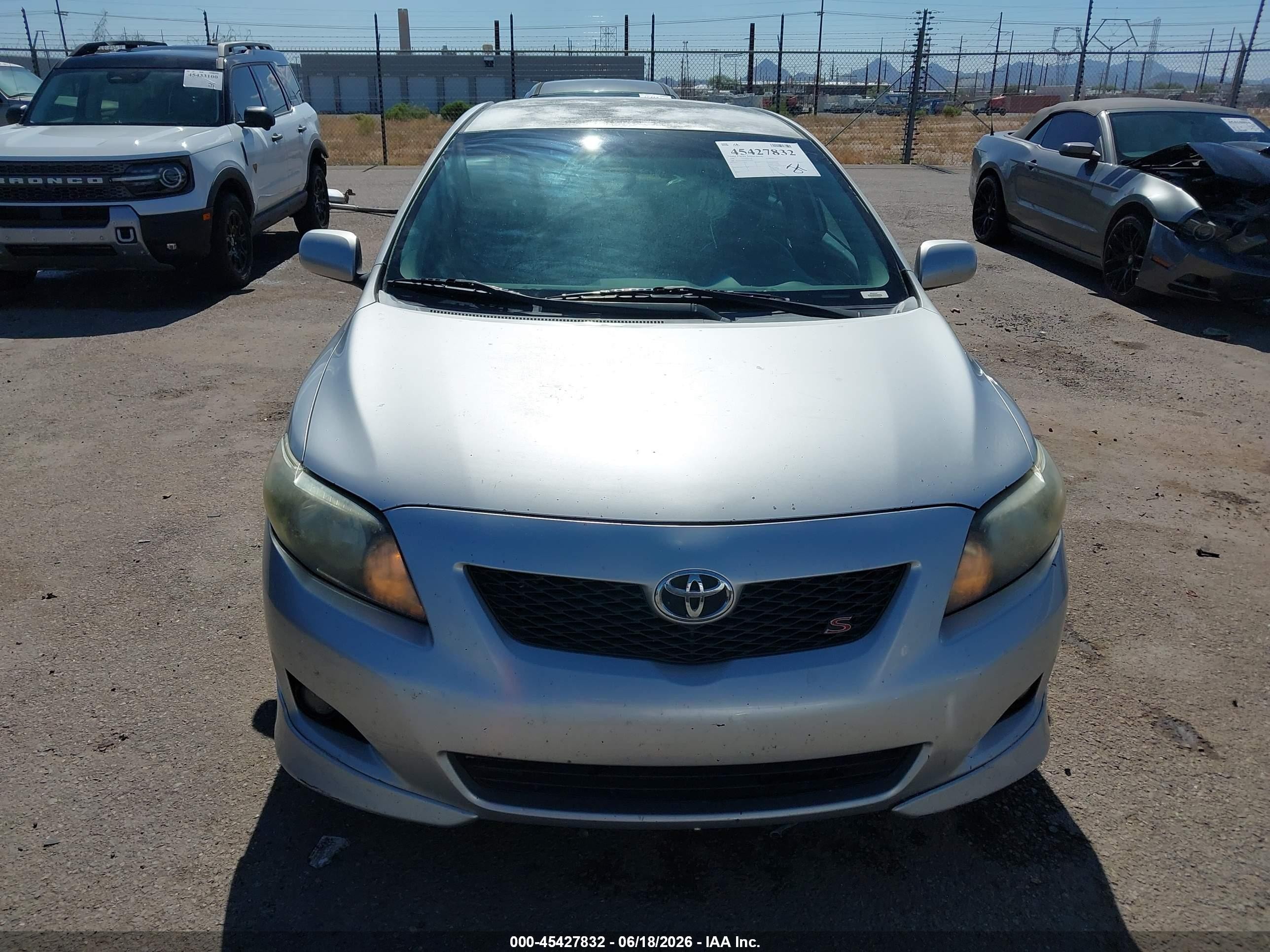 2009 Toyota Corolla S Серебряный vin: 1NXBU40E09Z122763
