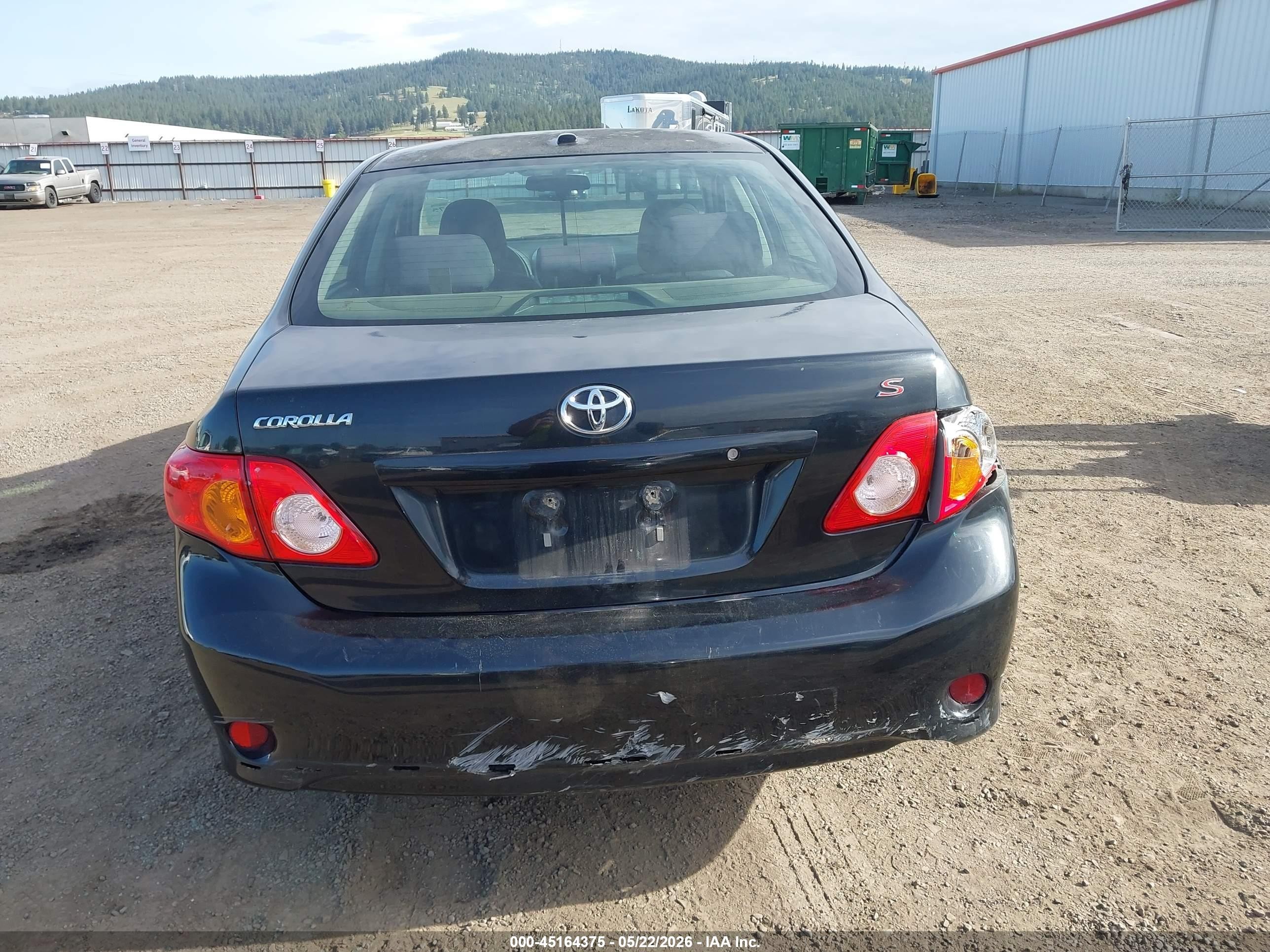 2009 Toyota Corolla S Black vin: 1NXBU40E09Z142818