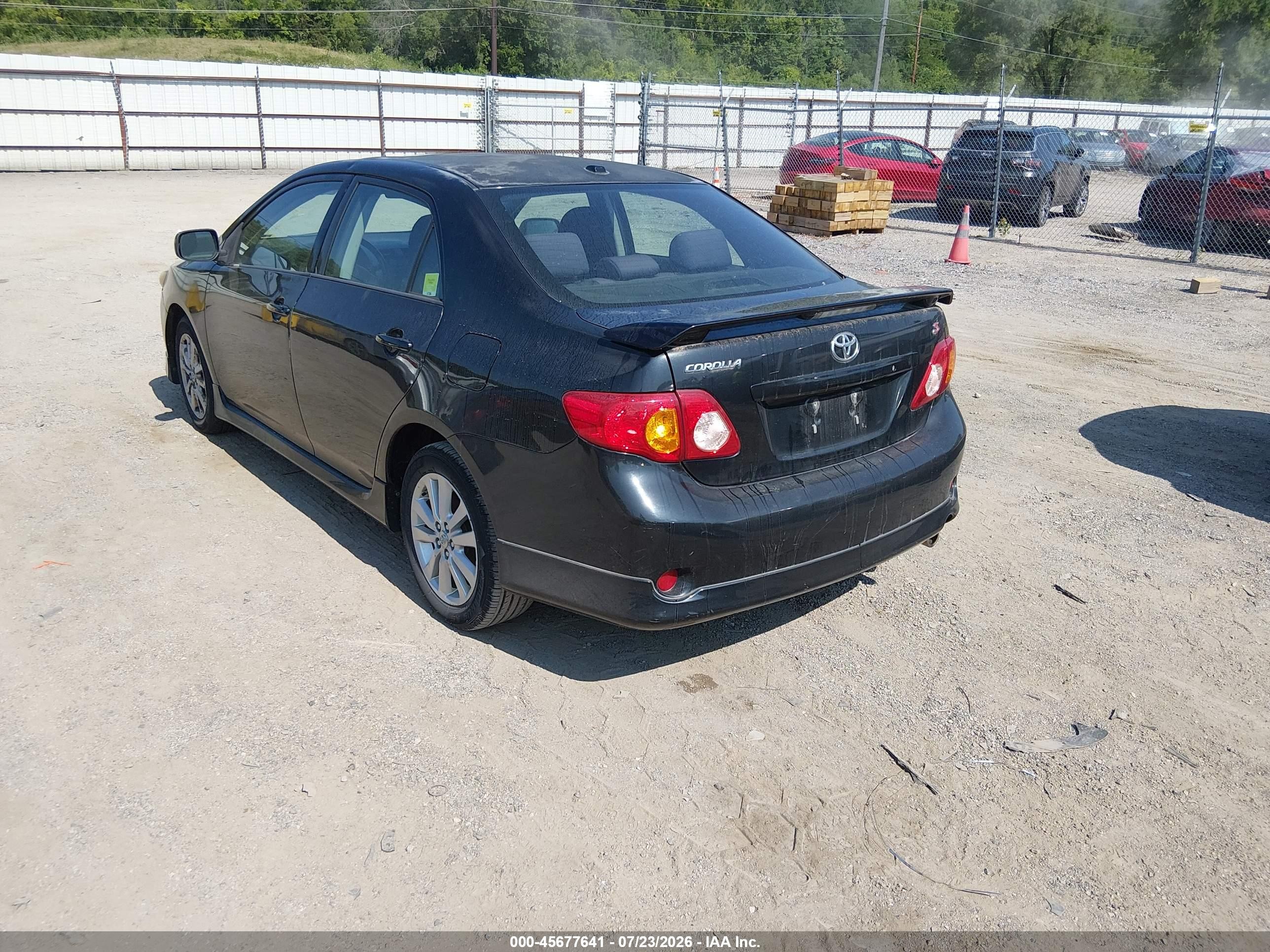 2009 Toyota Corolla S Black vin: 1NXBU40E09Z144617