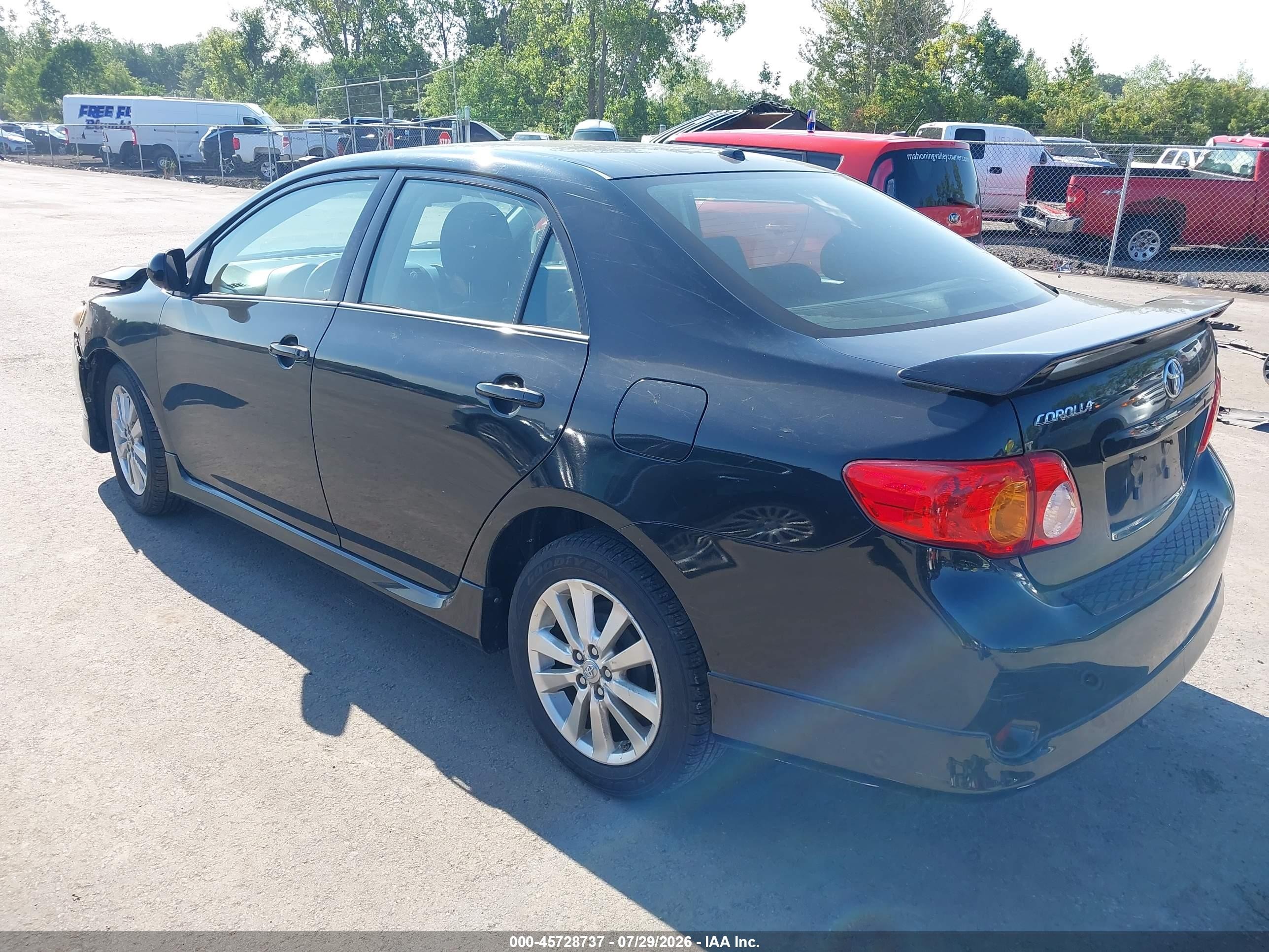 2009 Toyota Corolla S Black vin: 1NXBU40E09Z149638