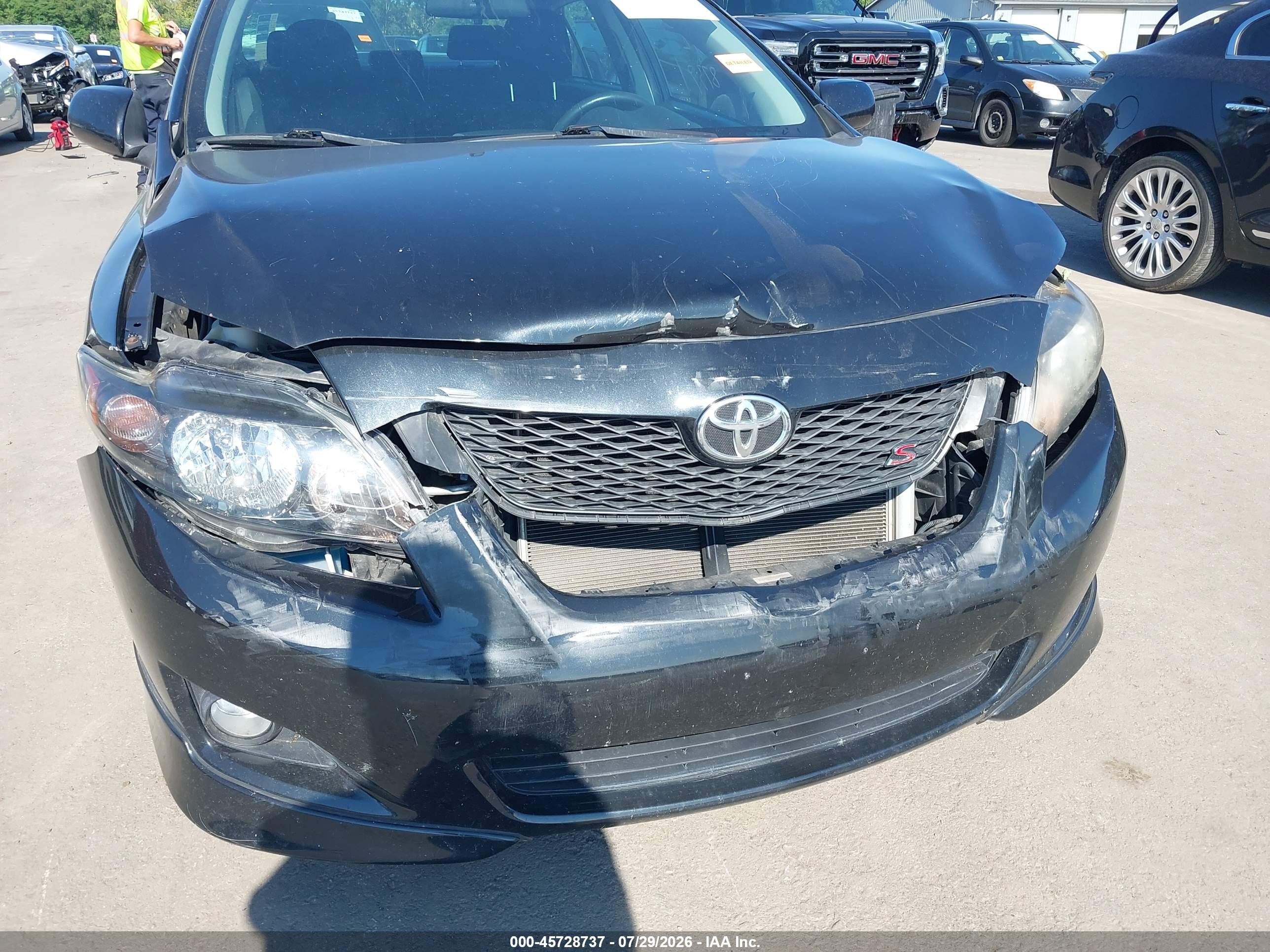 2009 Toyota Corolla S Black vin: 1NXBU40E09Z149638