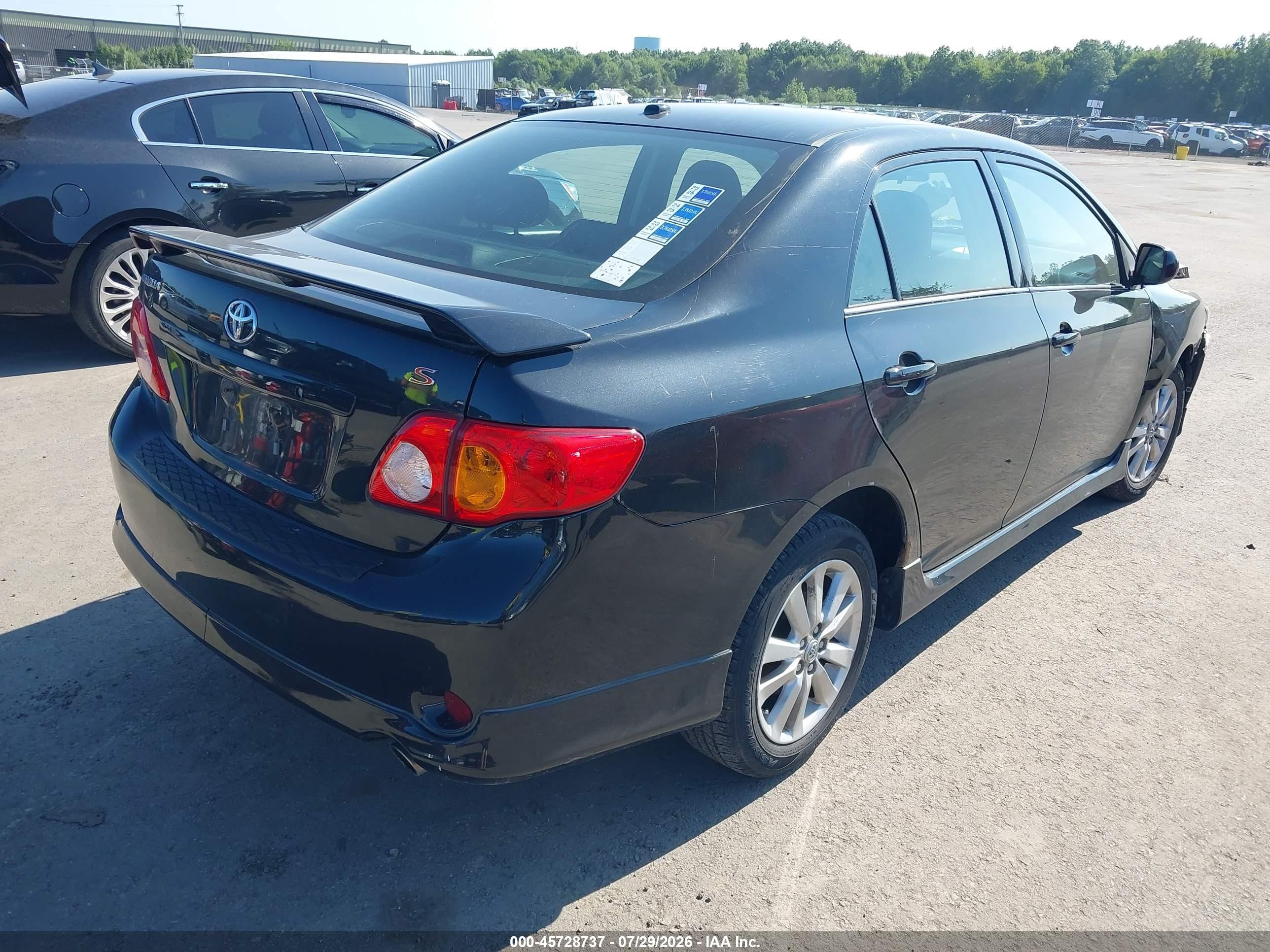 2009 Toyota Corolla S Black vin: 1NXBU40E09Z149638