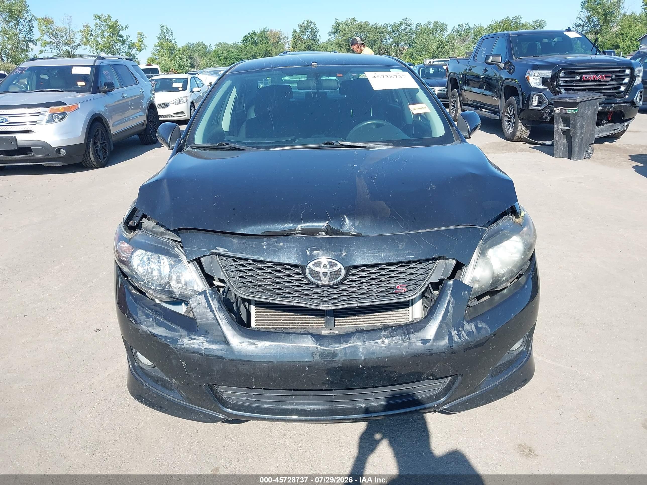 2009 Toyota Corolla S Black vin: 1NXBU40E09Z149638