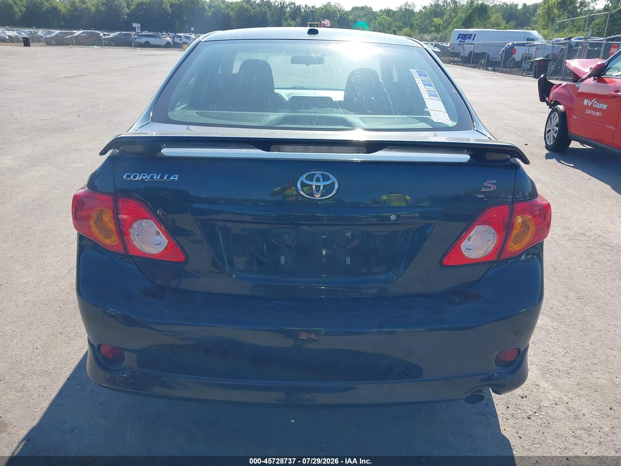 2009 Toyota Corolla S Black vin: 1NXBU40E09Z149638