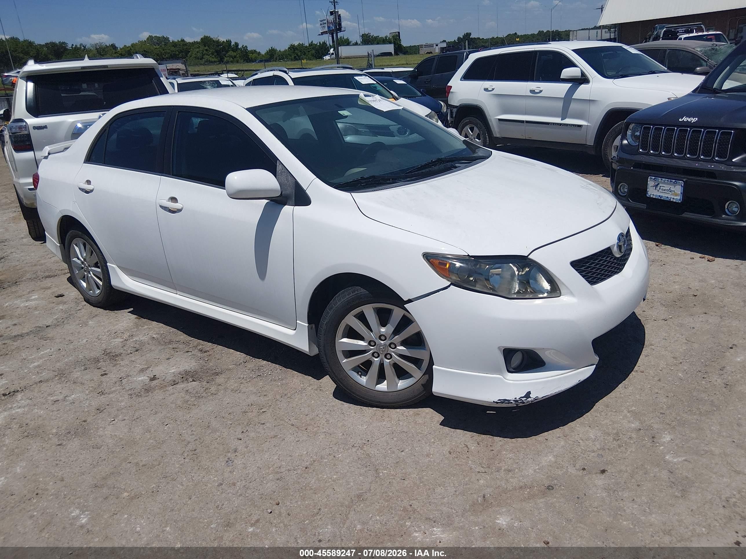 2009 Toyota Corolla S Белый vin: 1NXBU40E09Z156704