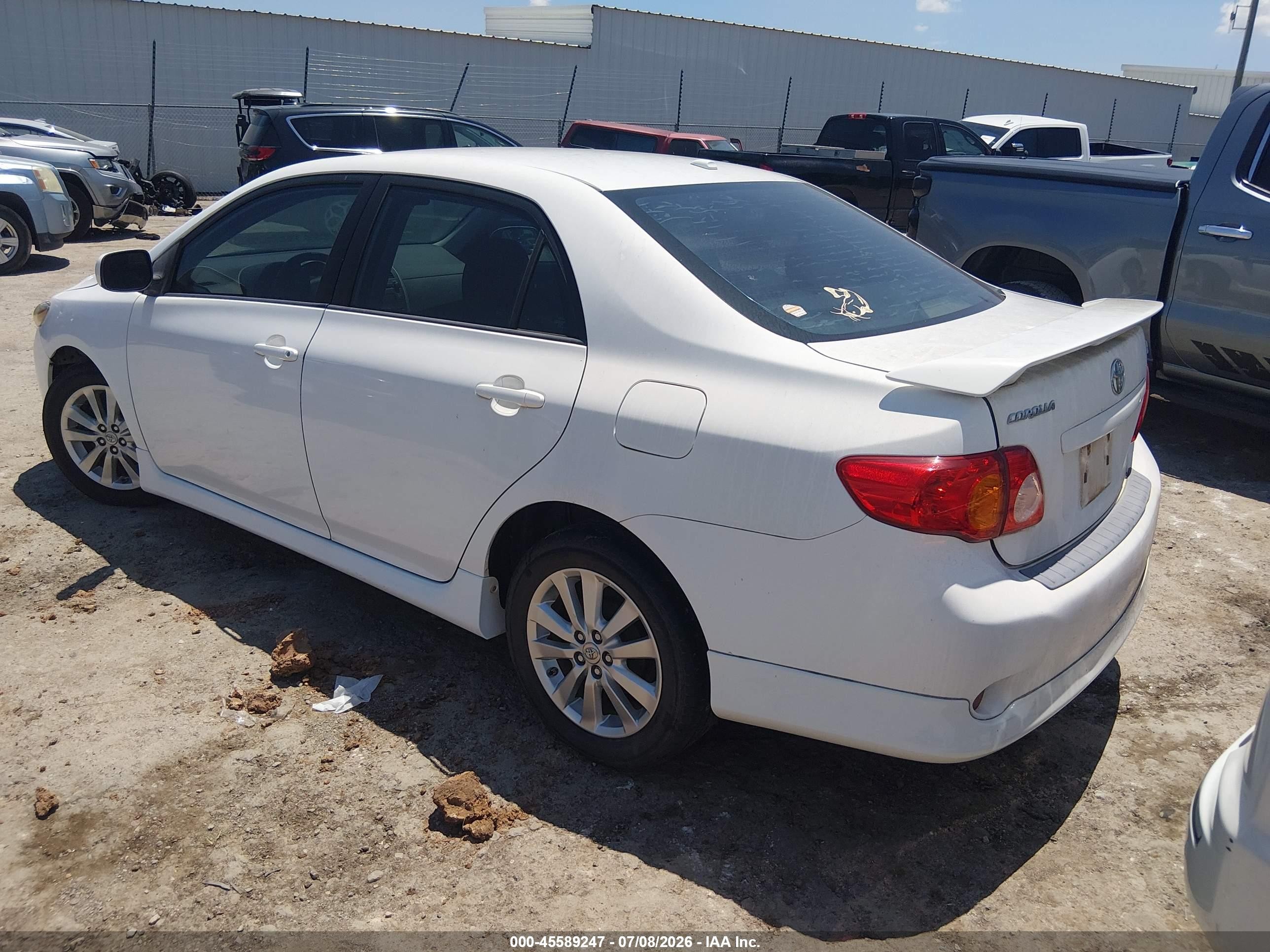 2009 Toyota Corolla S Белый vin: 1NXBU40E09Z156704