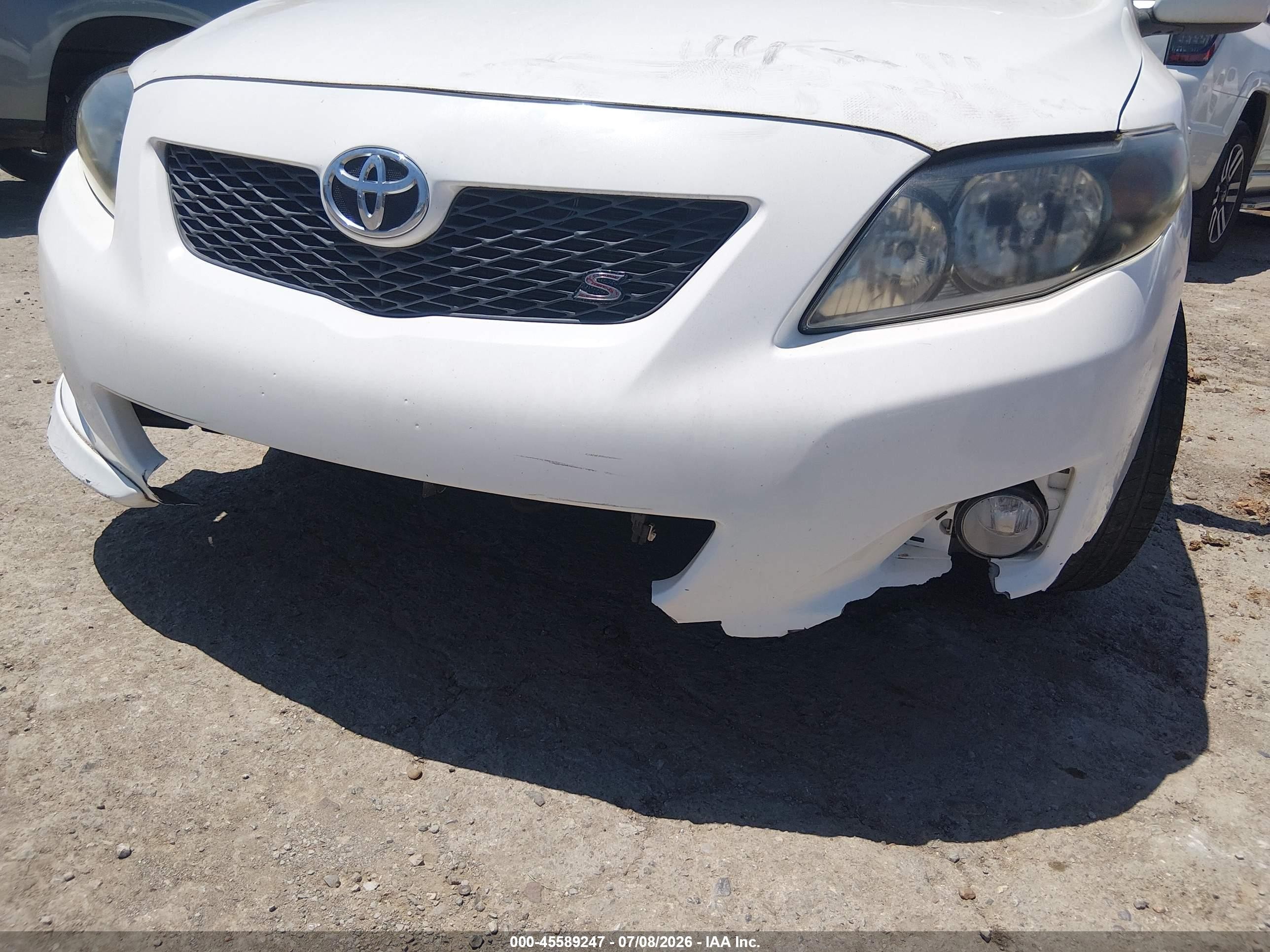 2009 Toyota Corolla S Белый vin: 1NXBU40E09Z156704