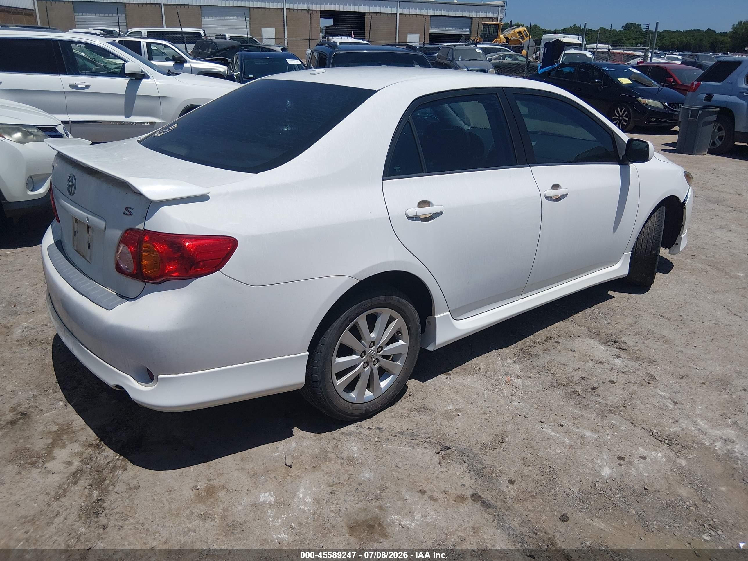 2009 Toyota Corolla S Белый vin: 1NXBU40E09Z156704