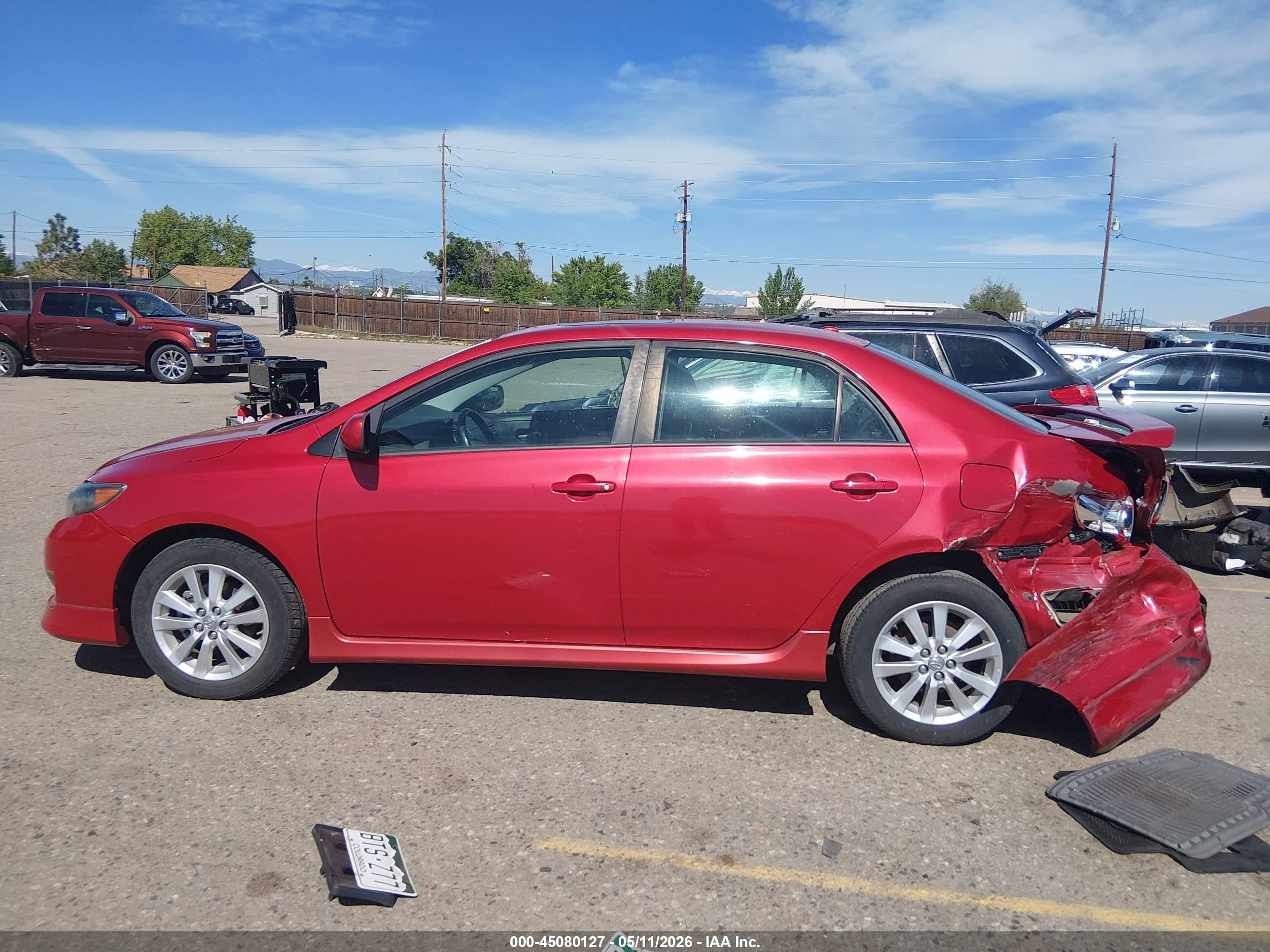 2009 Toyota Corolla S Красный vin: 1NXBU40E19Z023594