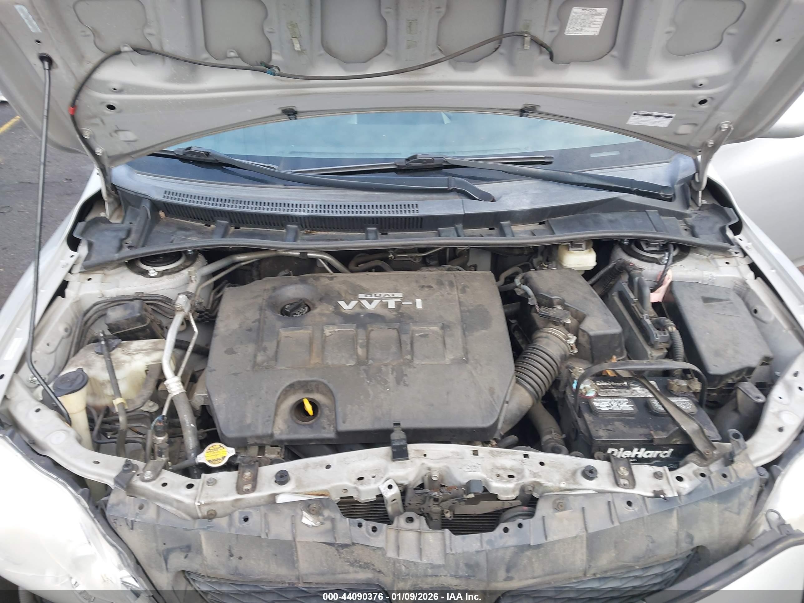2009 Toyota Corolla Le Silver vin: 1NXBU40E19Z036331