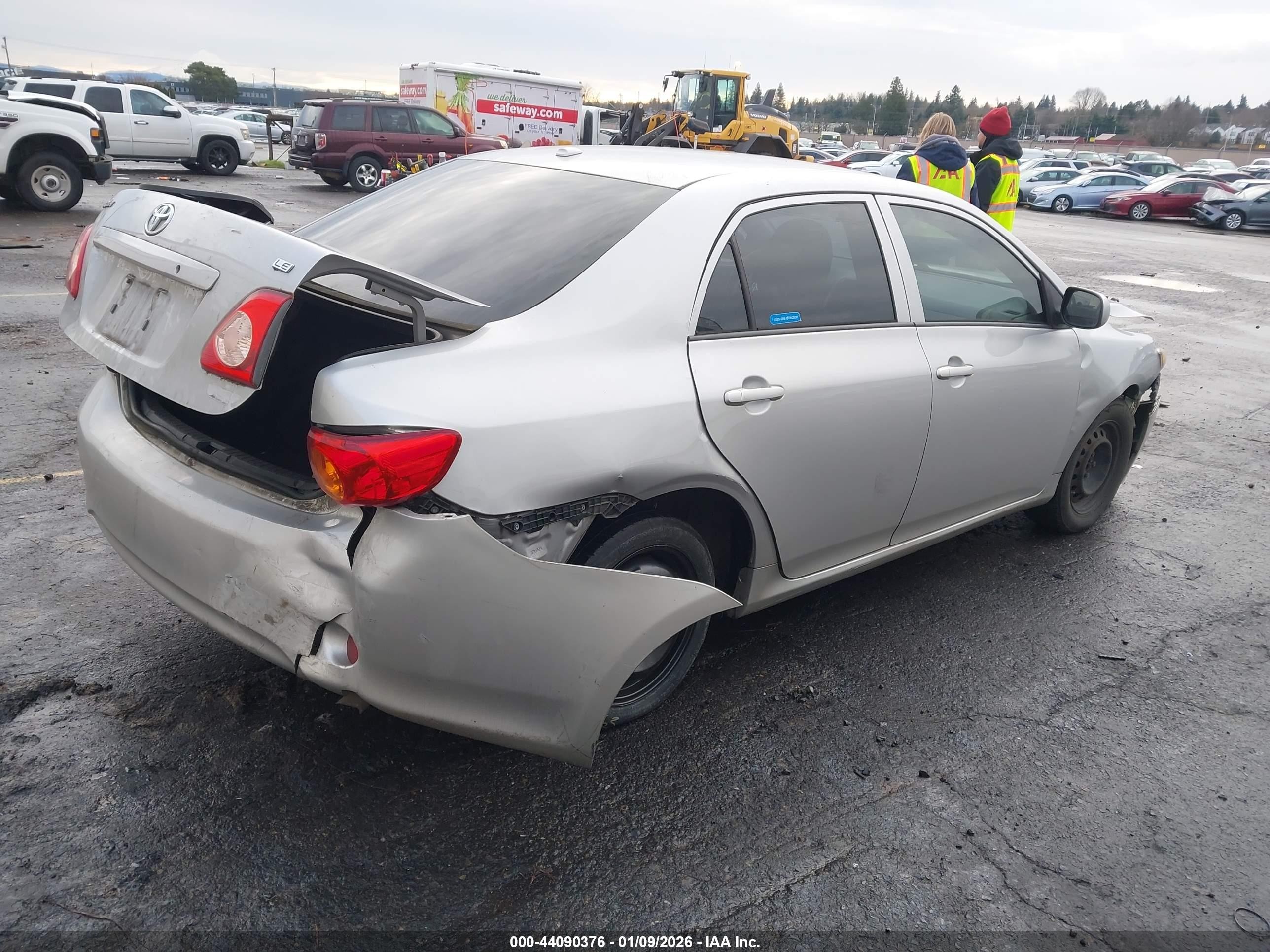 2009 Toyota Corolla Le Silver vin: 1NXBU40E19Z036331