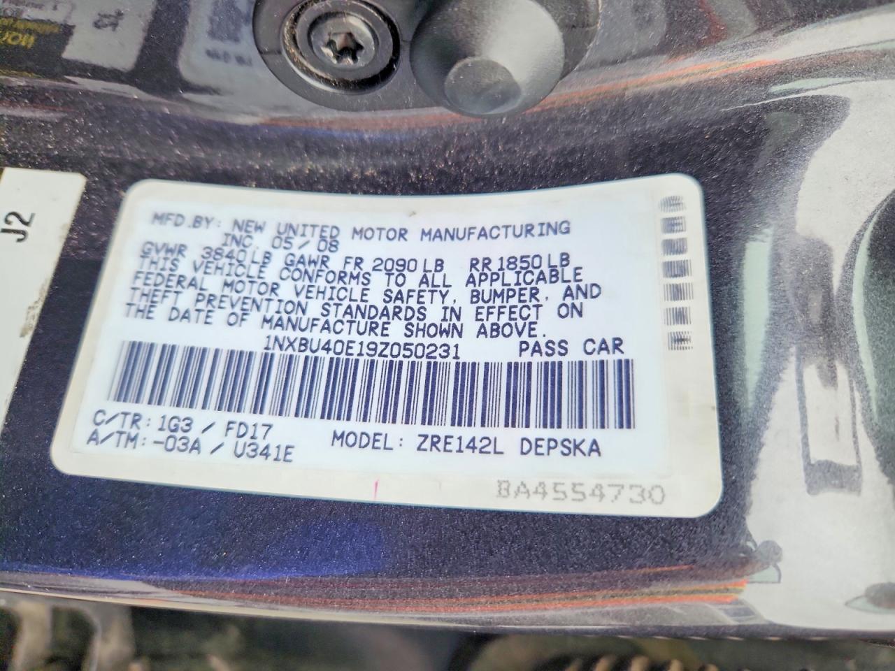 2009 Toyota Corolla S Gray vin: 1NXBU40E19Z050231