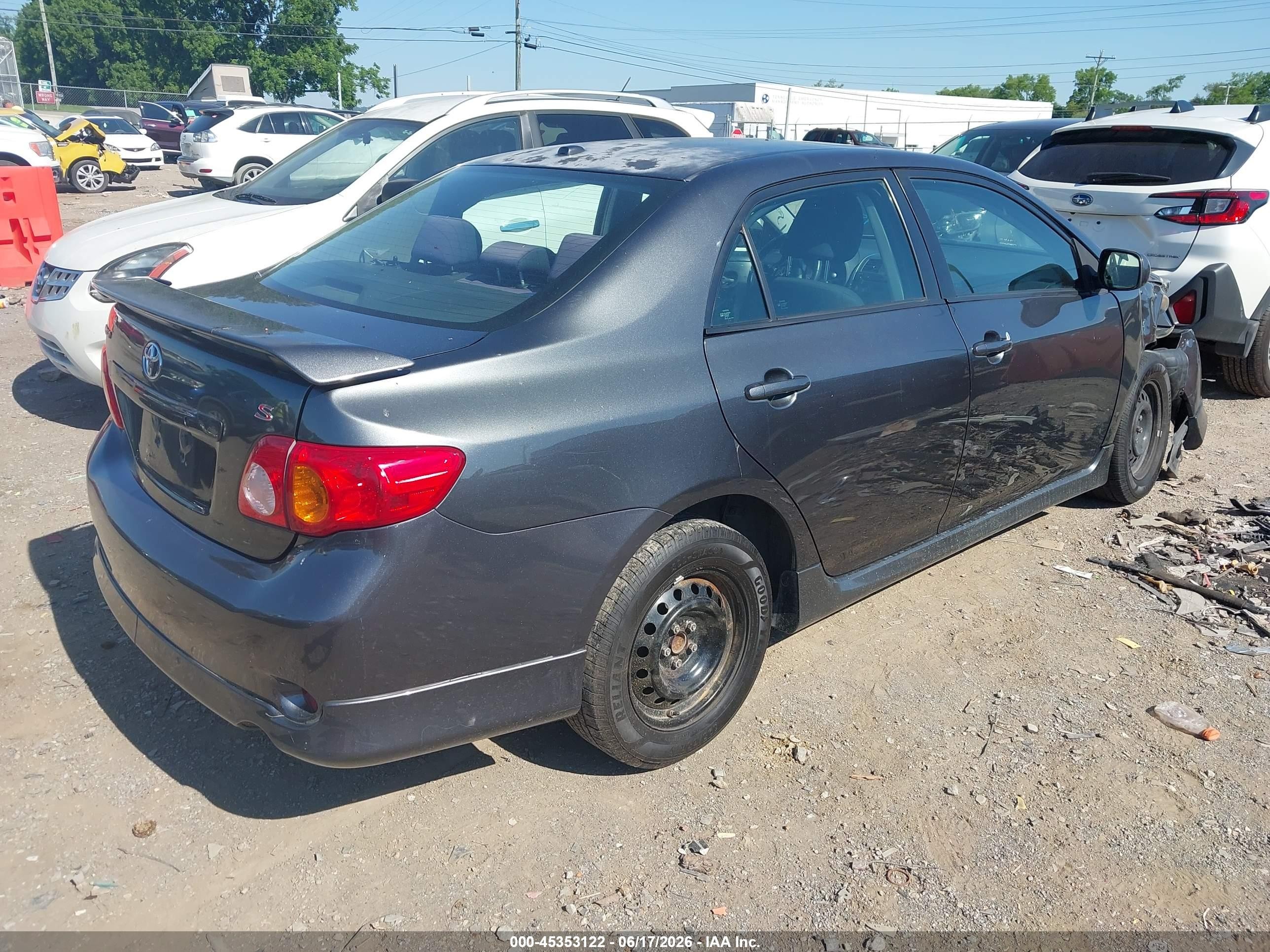 2009 Toyota Corolla S Gray vin: 1NXBU40E19Z058183