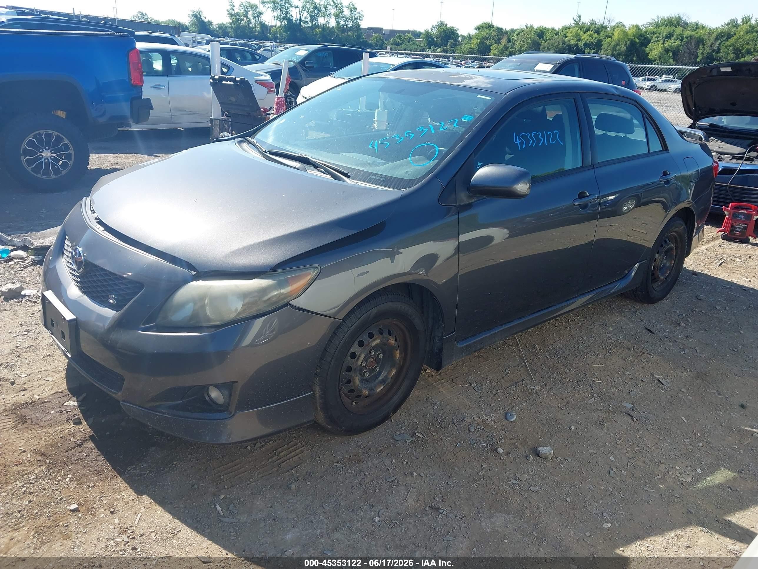 2009 Toyota Corolla S Gray vin: 1NXBU40E19Z058183