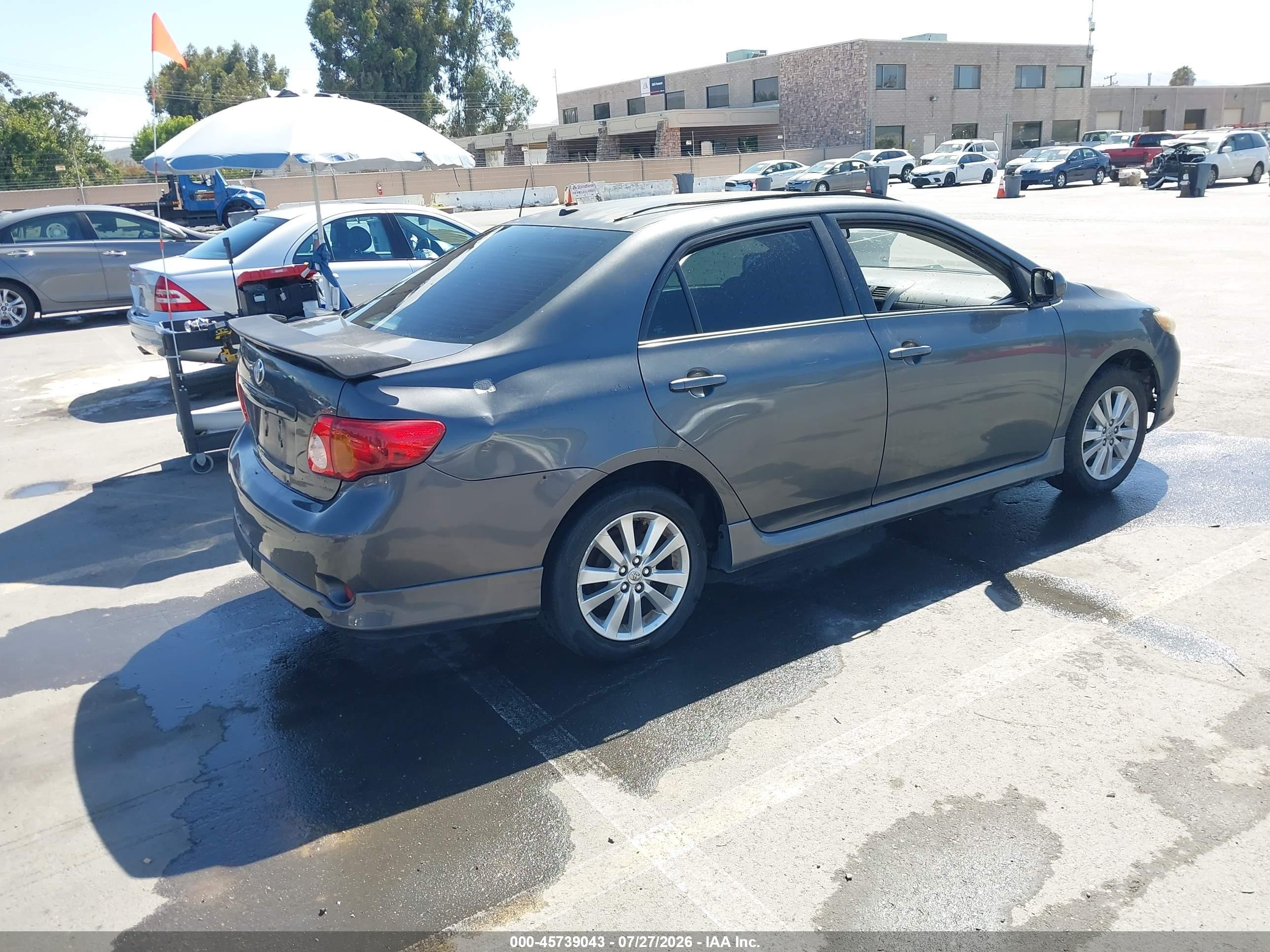 2009 Toyota Corolla S Gray vin: 1NXBU40E19Z064467