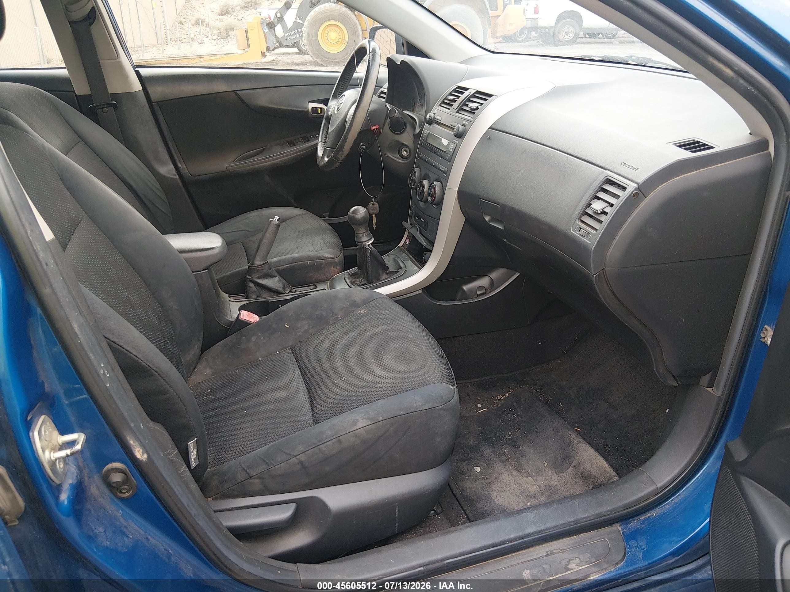 2009 Toyota Corolla S Blue vin: 1NXBU40E19Z072620