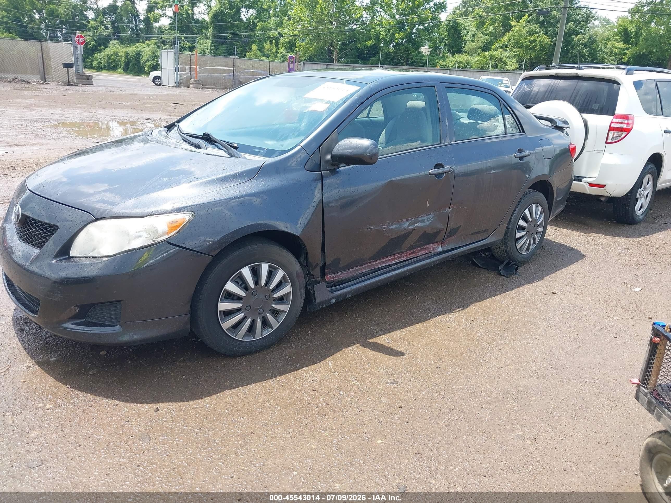2009 Toyota Corolla Le Gray vin: 1NXBU40E19Z081382