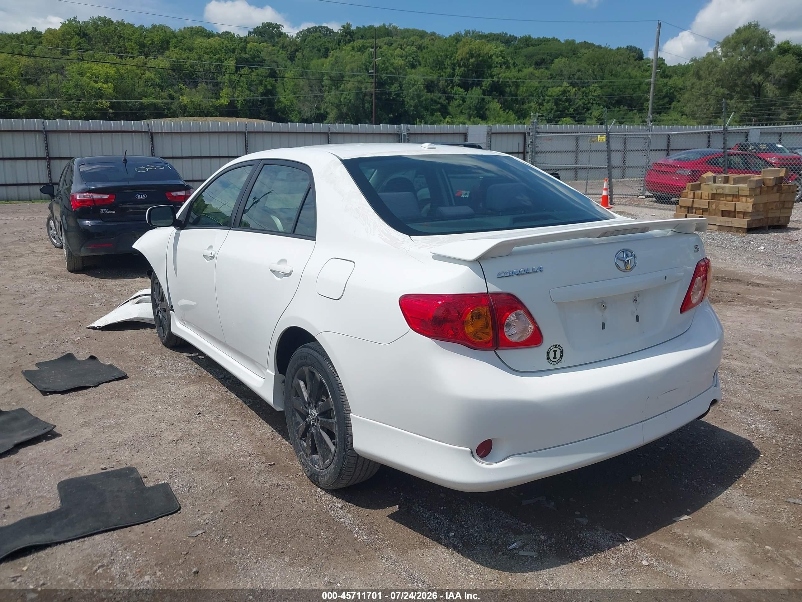 2009 Toyota Corolla S White vin: 1NXBU40E19Z130712