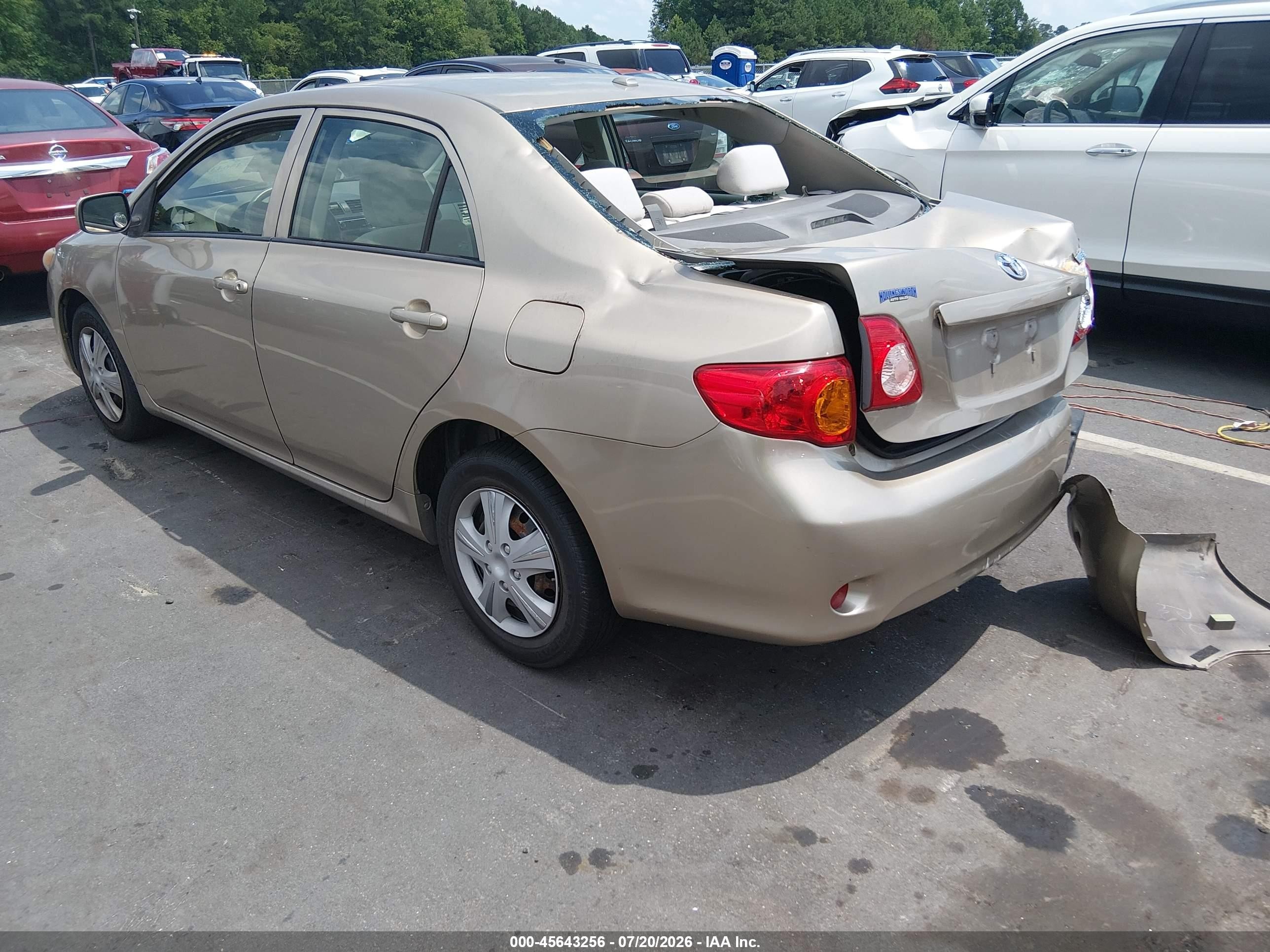 2009 Toyota Corolla Le Золотой vin: 1NXBU40E19Z137997