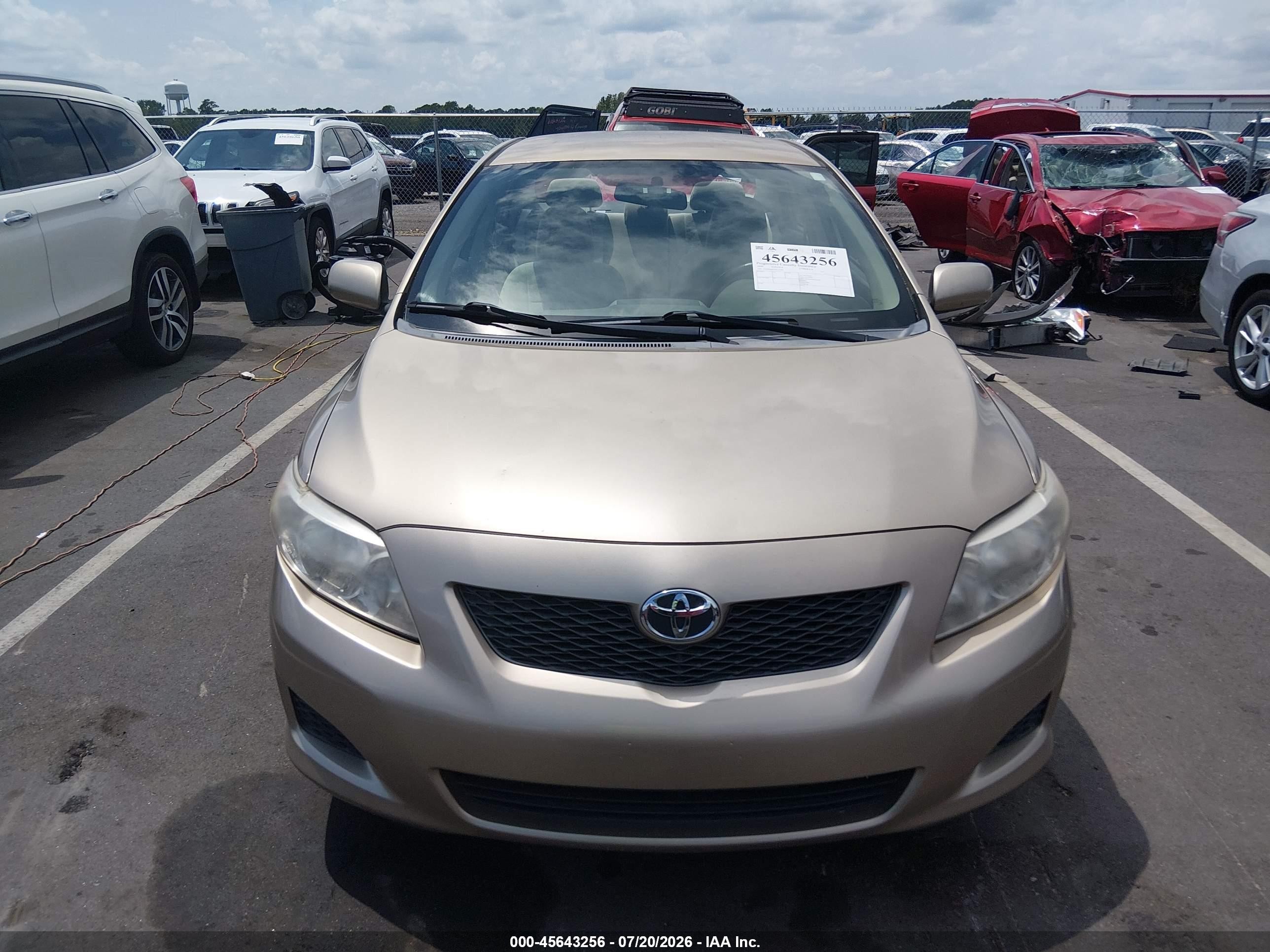 2009 Toyota Corolla Le Золотой vin: 1NXBU40E19Z137997