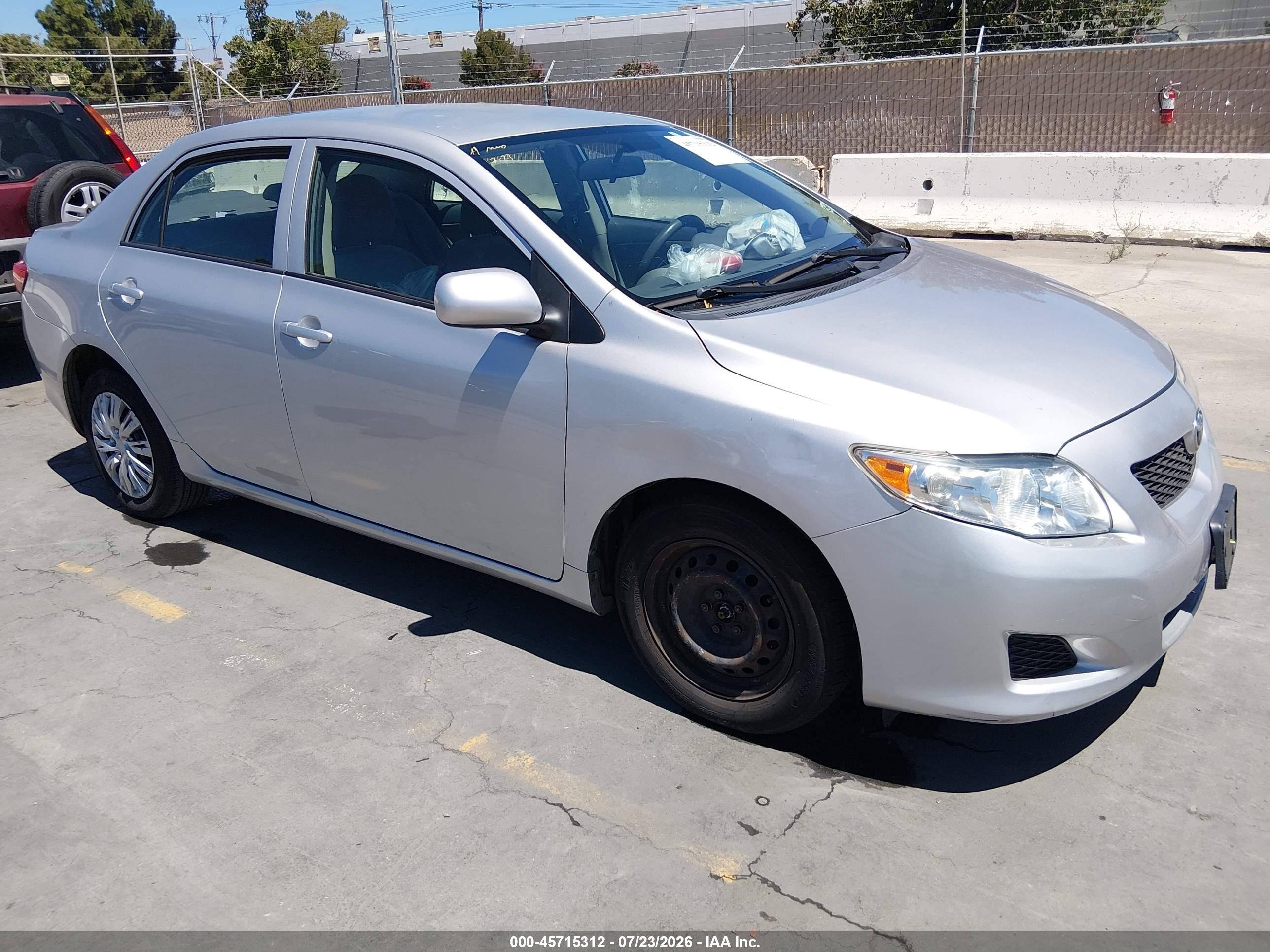 2009 Toyota Corolla Le Silver vin: 1NXBU40E19Z157702