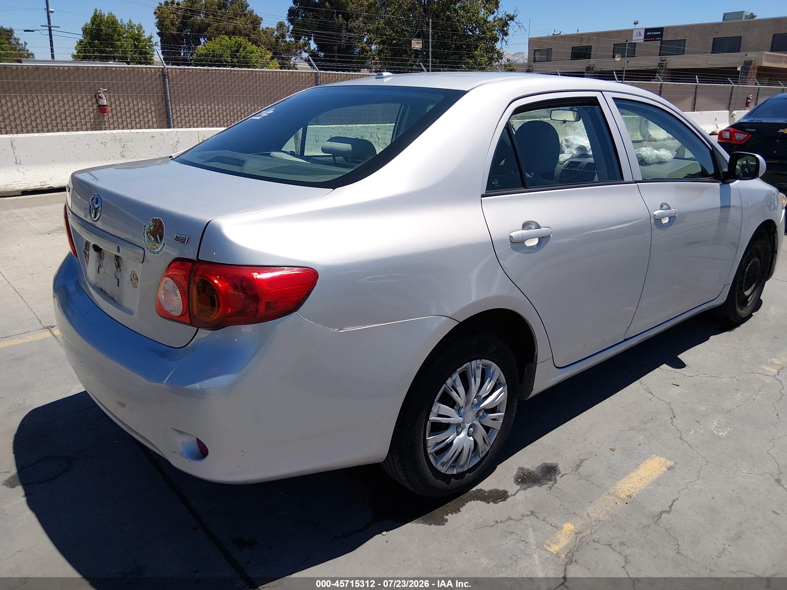 2009 Toyota Corolla Le Silver vin: 1NXBU40E19Z157702