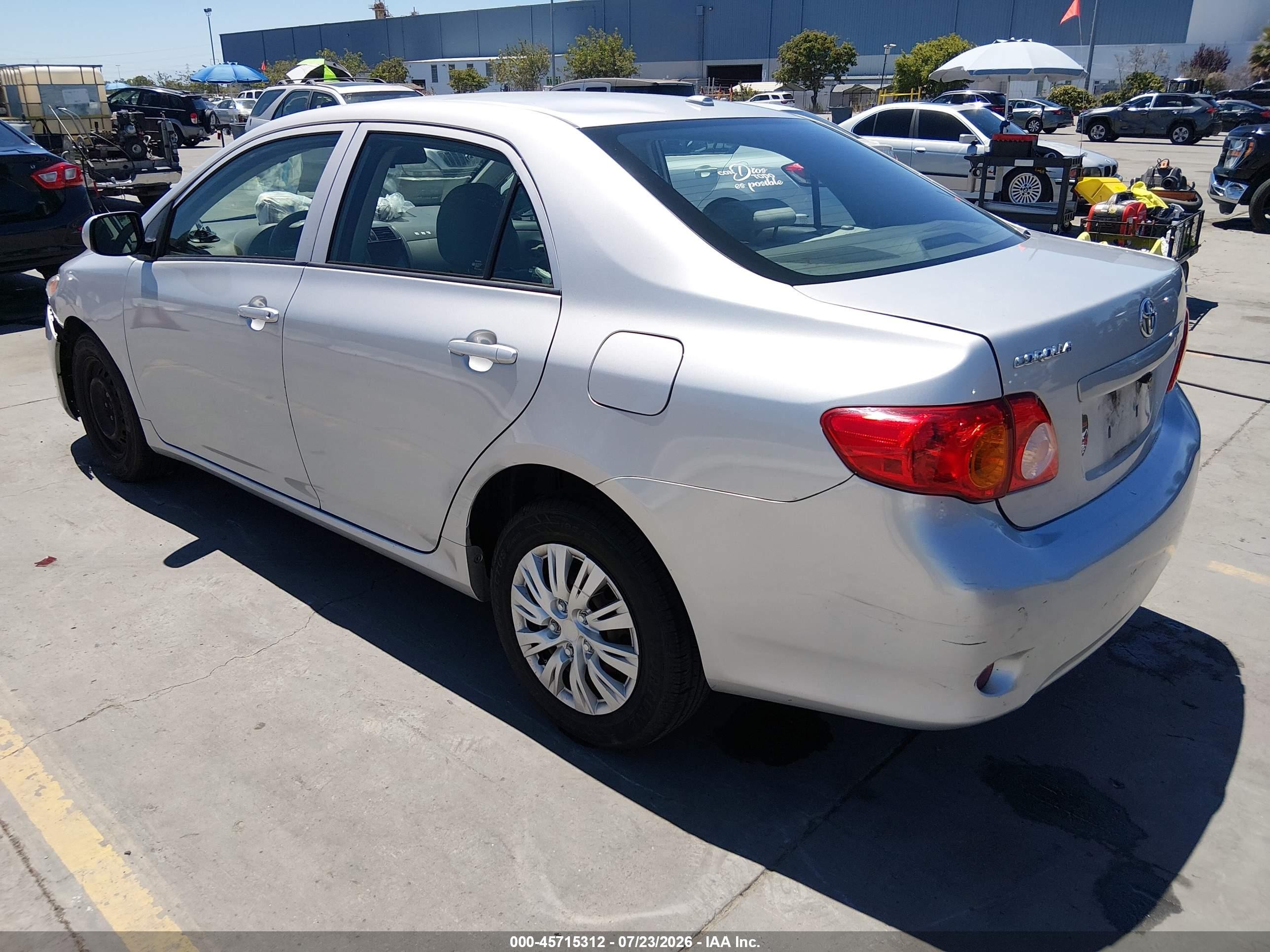2009 Toyota Corolla Le Silver vin: 1NXBU40E19Z157702