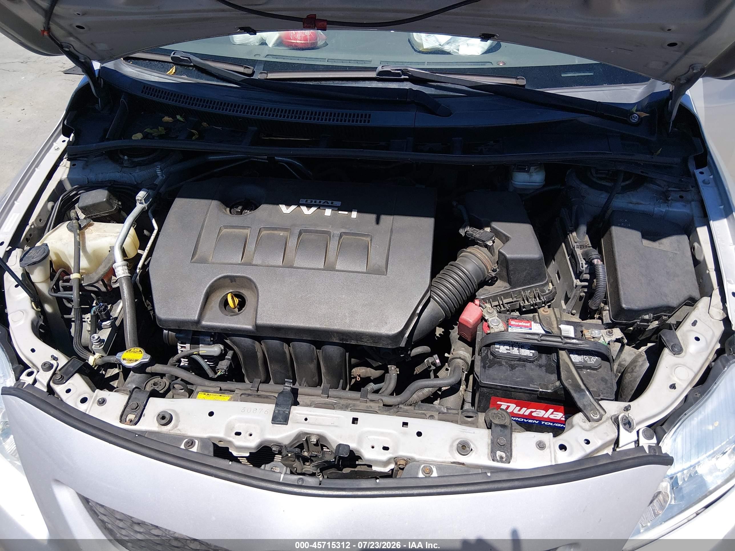 2009 Toyota Corolla Le Silver vin: 1NXBU40E19Z157702