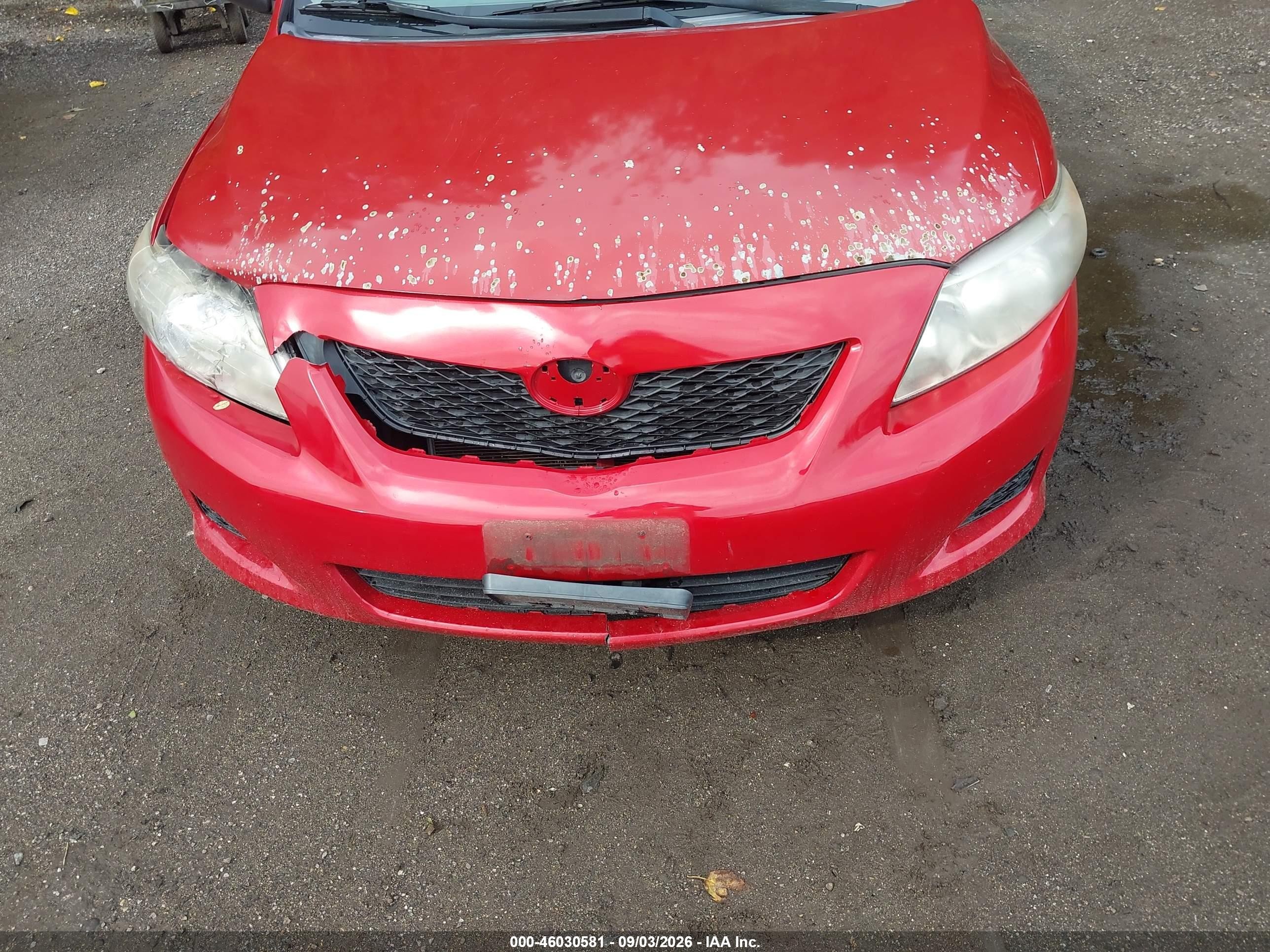 2009 Toyota Corolla S/le/xle Красный vin: 1NXBU40E19Z164648