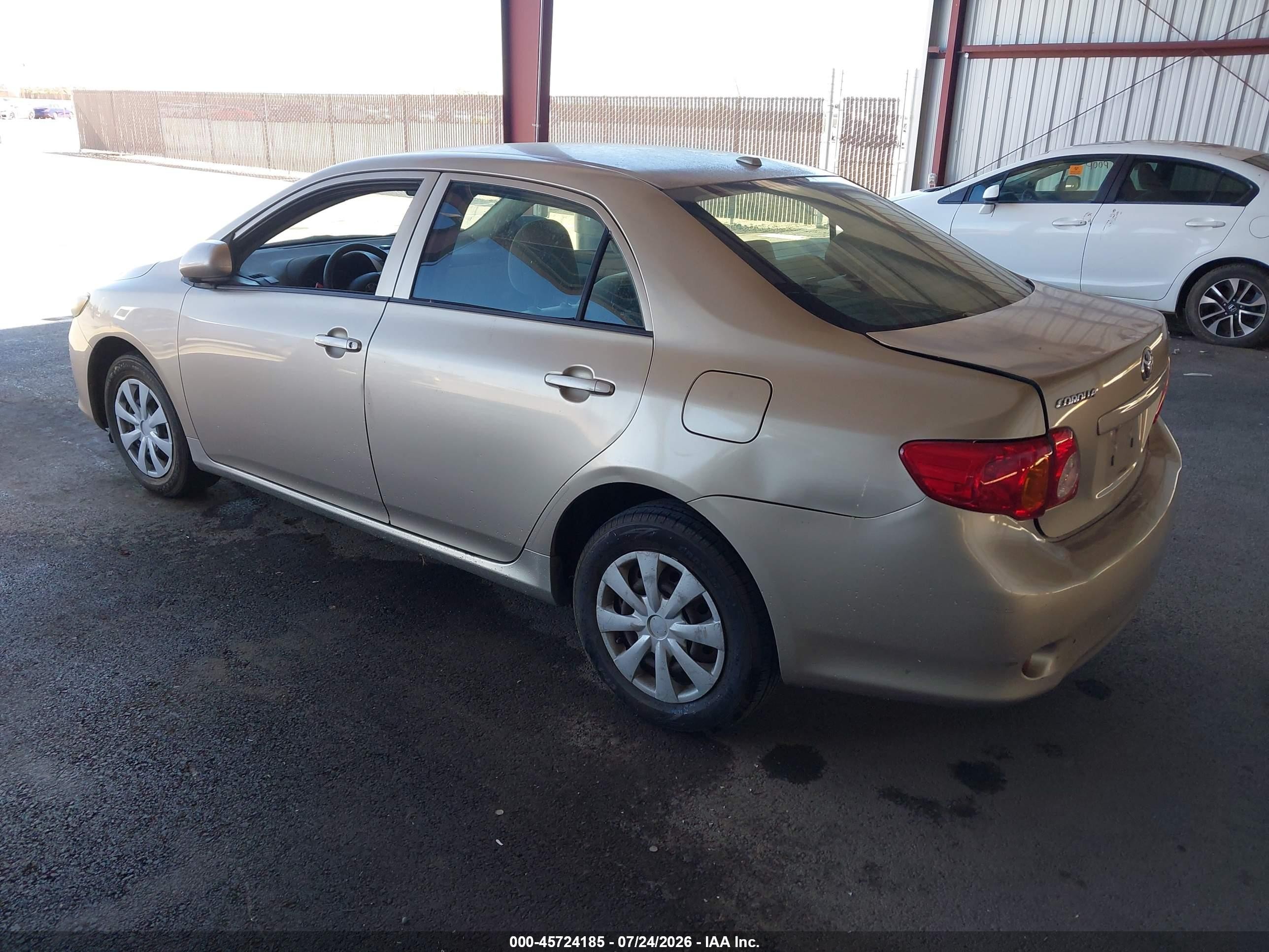 2009 Toyota Corolla Le Золотой vin: 1NXBU40E29Z024754
