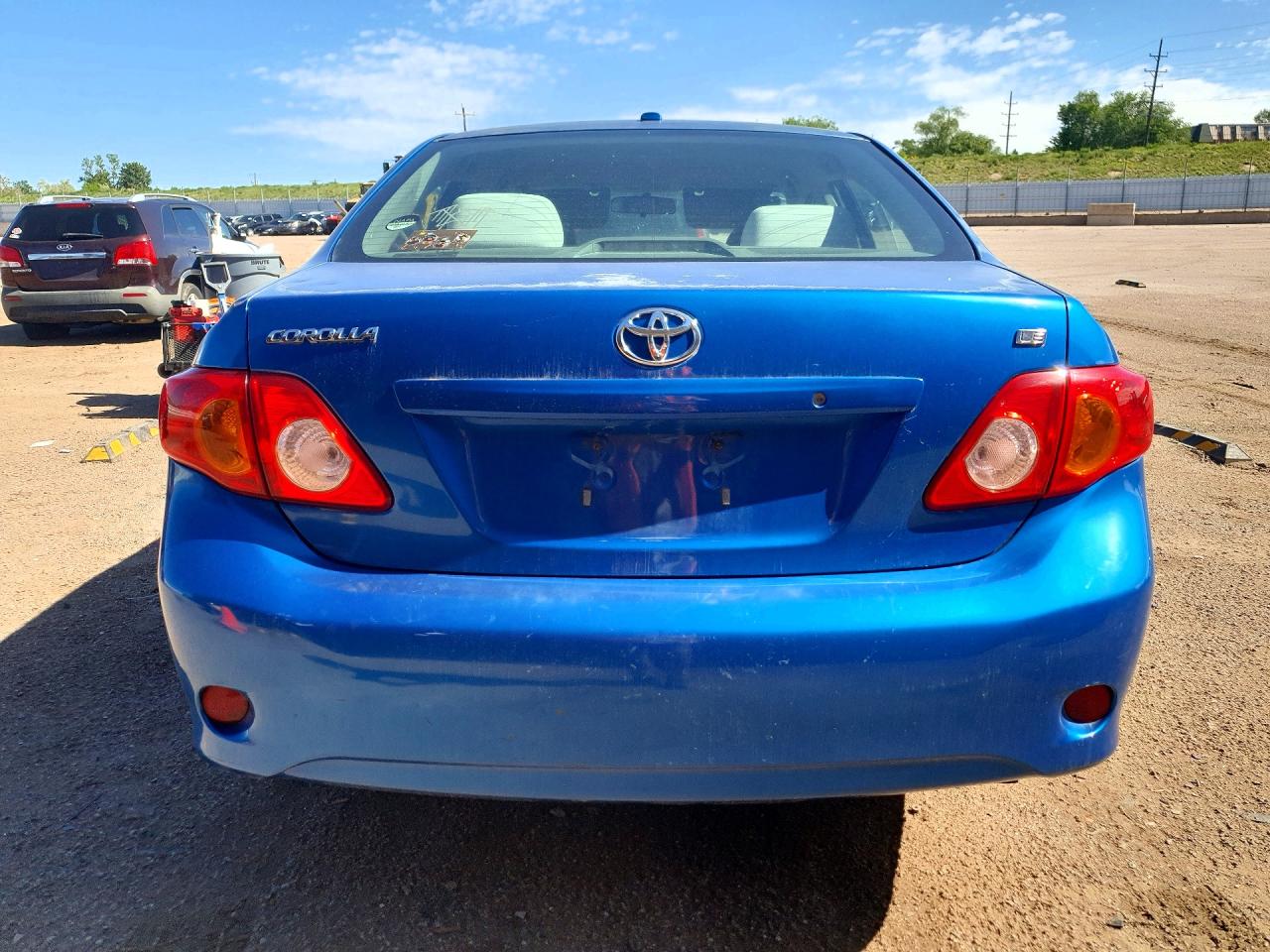 2009 Toyota Corolla Le Blue vin: 1NXBU40E29Z037990