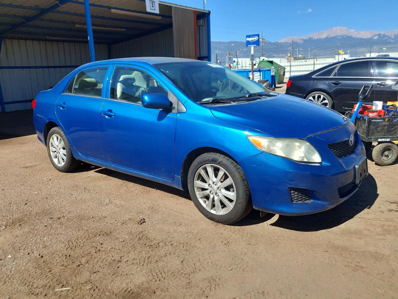 2009 Toyota Corolla Le Blue vin: 1NXBU40E29Z037990